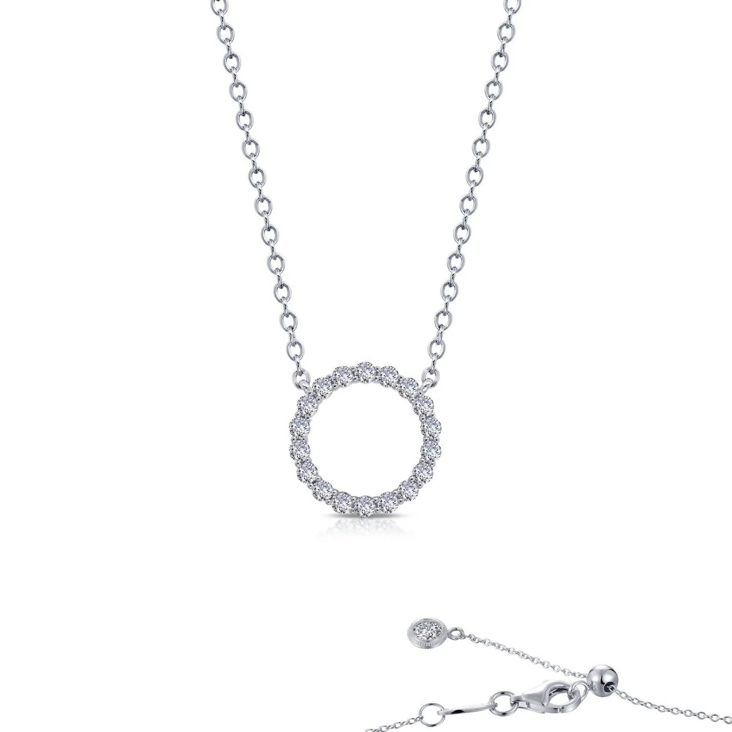 Women's Open Circle Necklace In Silver