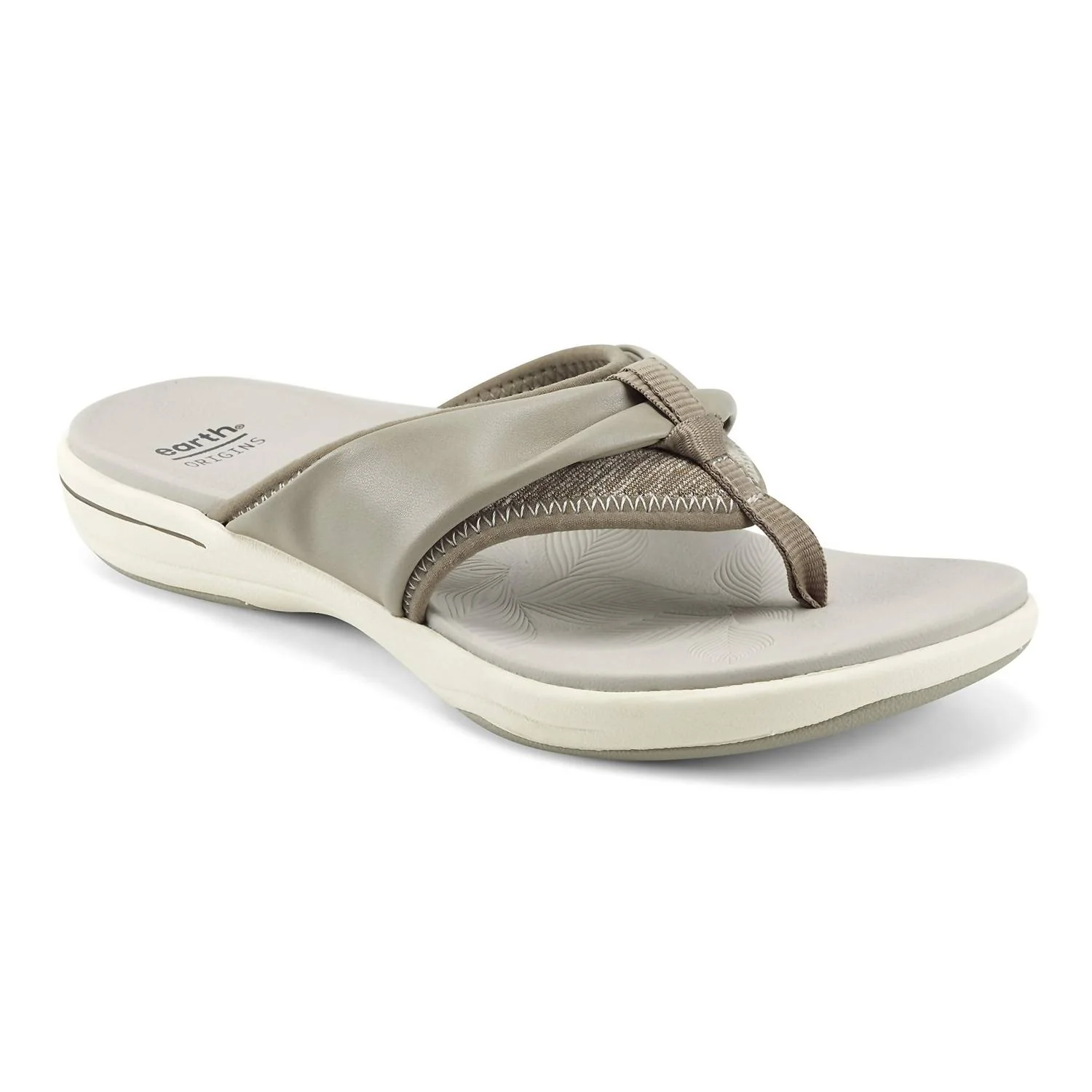 Women's Origins Sonia Flat Flip Flops In Beige