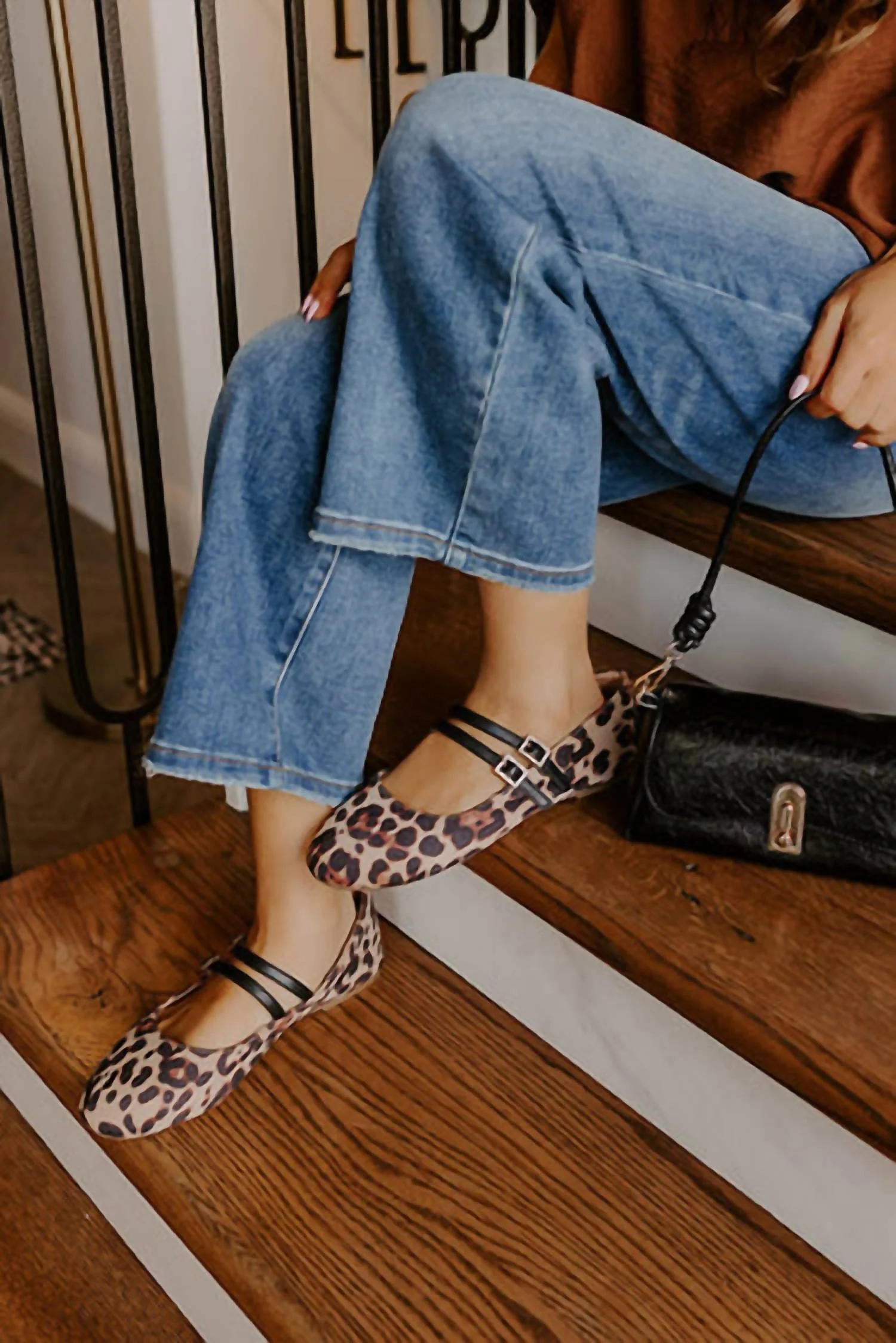 Women's Own It Mary Jane Flats In Leopard - Image 2