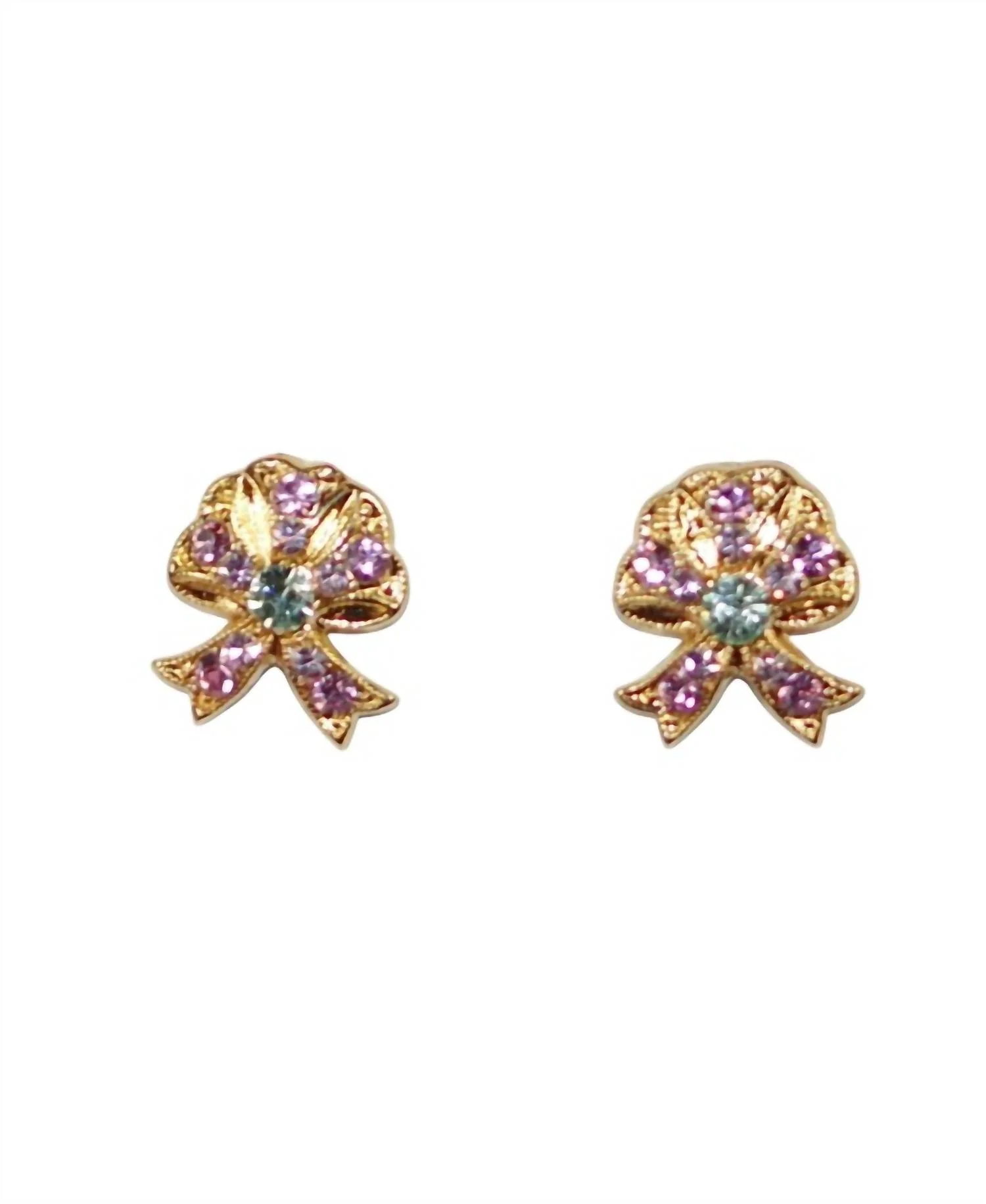 Women's Parasol Earrings In Pink / Green