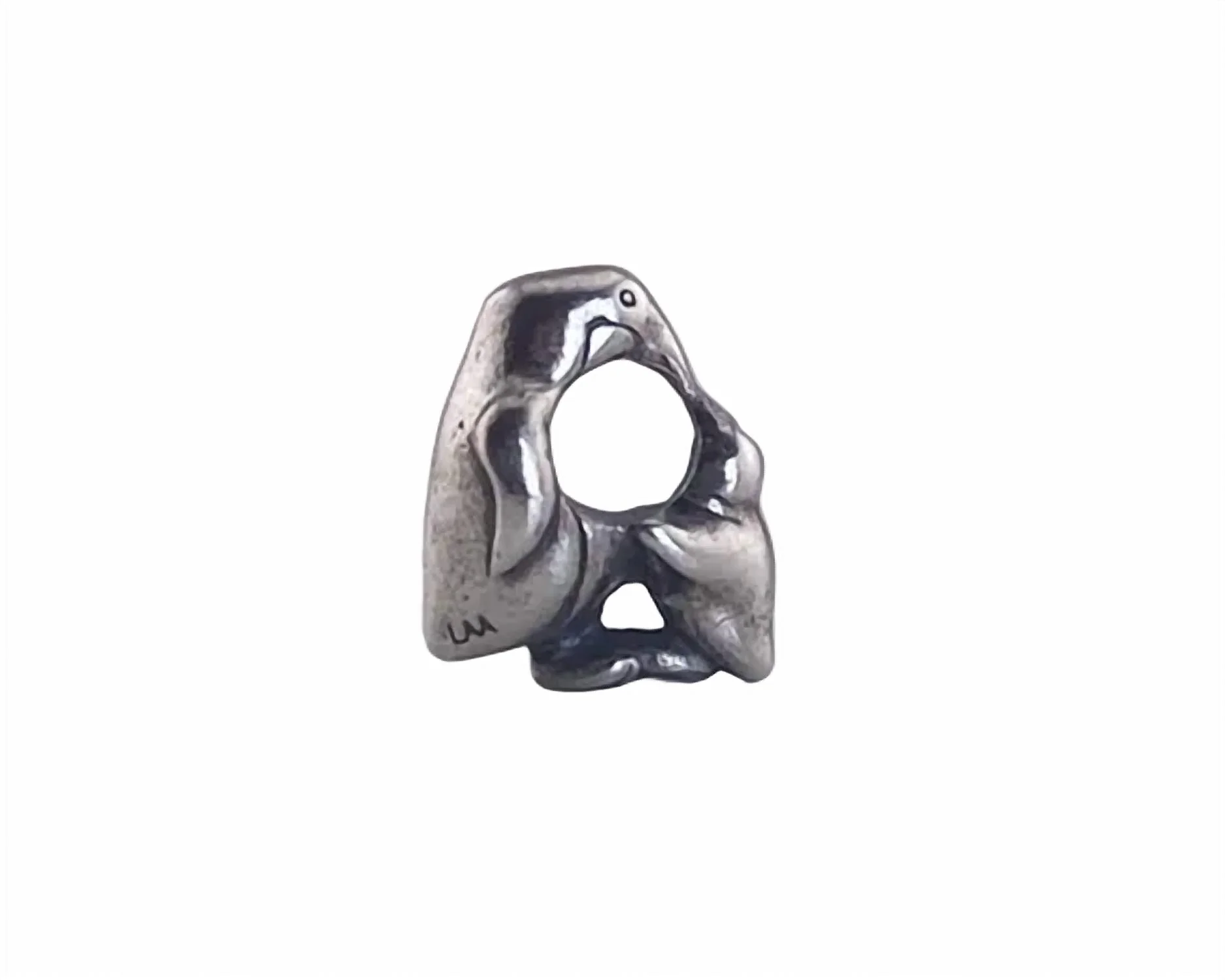 Women's Penquin & Baby Bead In Silver - Image 2