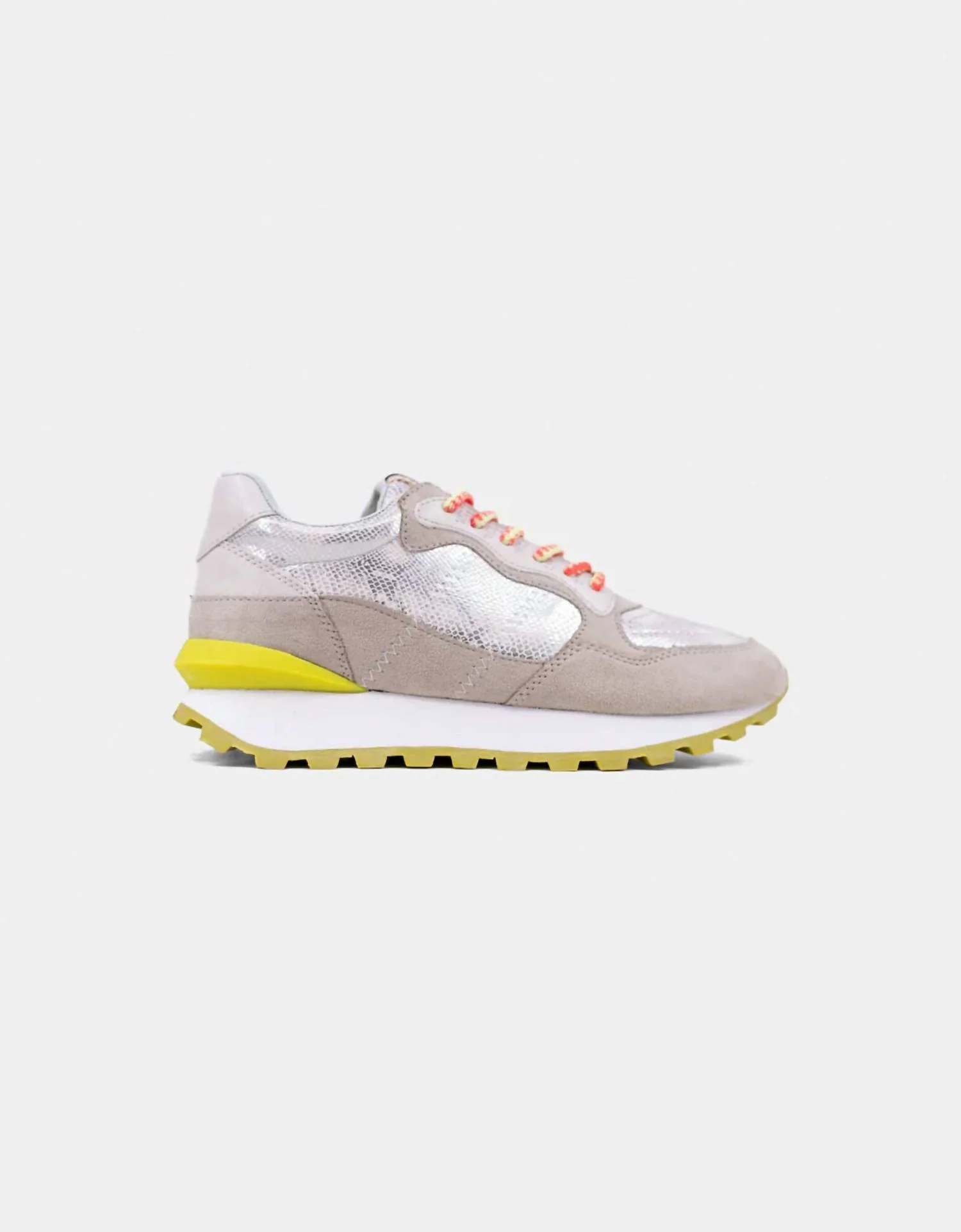 Women's Phoebe Sneakers In Silver Snake - Image 2