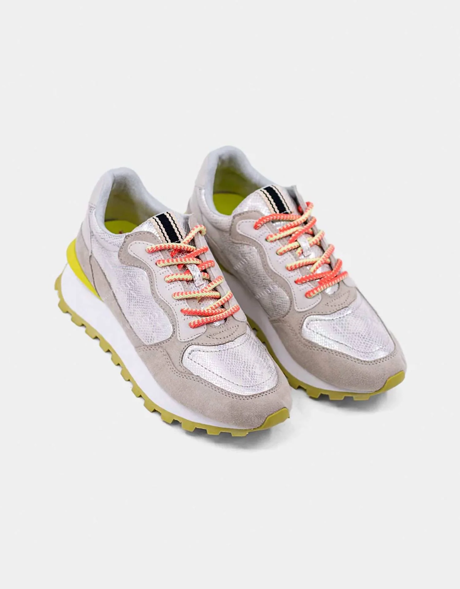 Women's Phoebe Sneakers In Silver Snake - Image 4