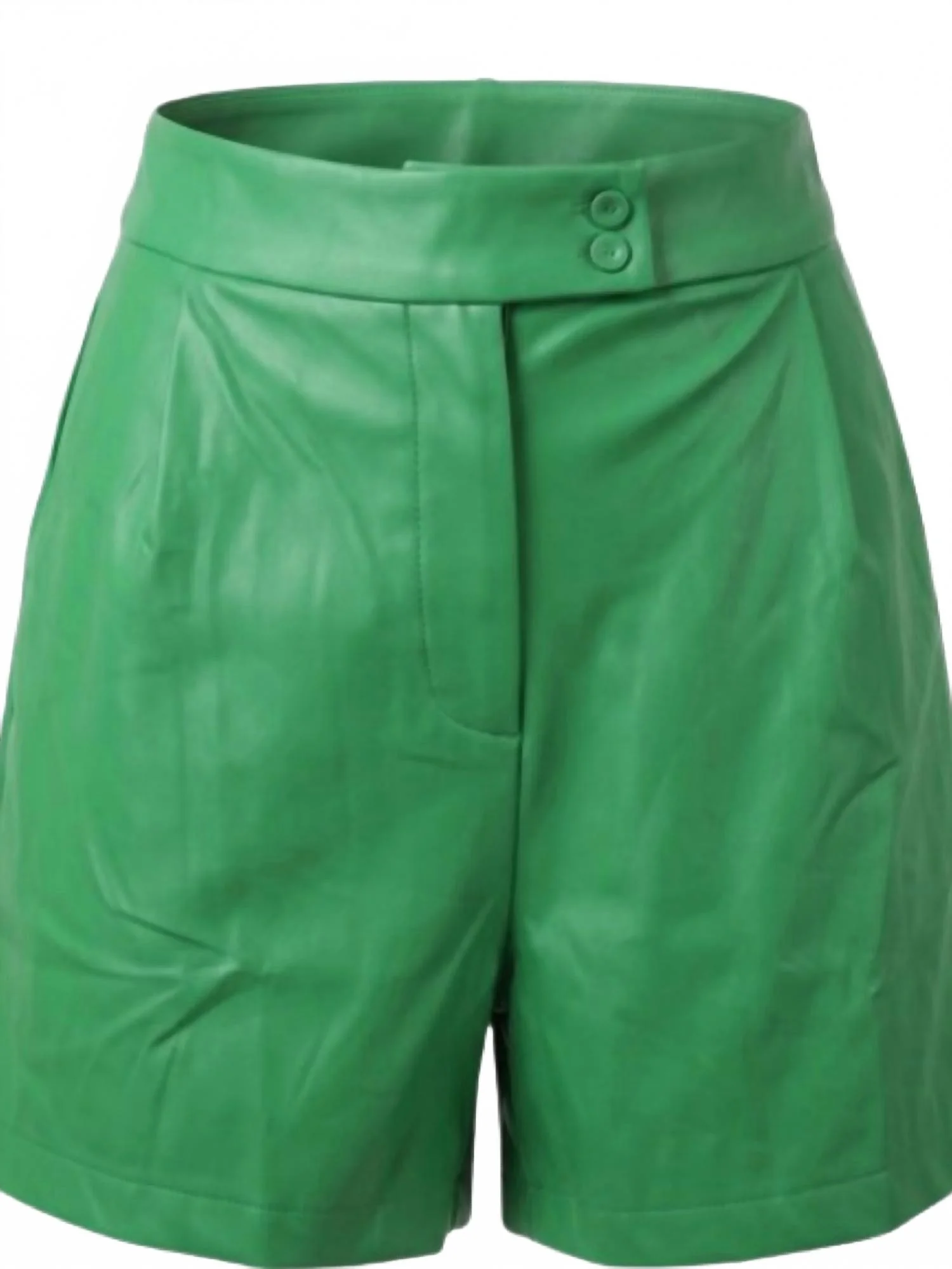 Women's Pocket Shorts In Green - Image 2