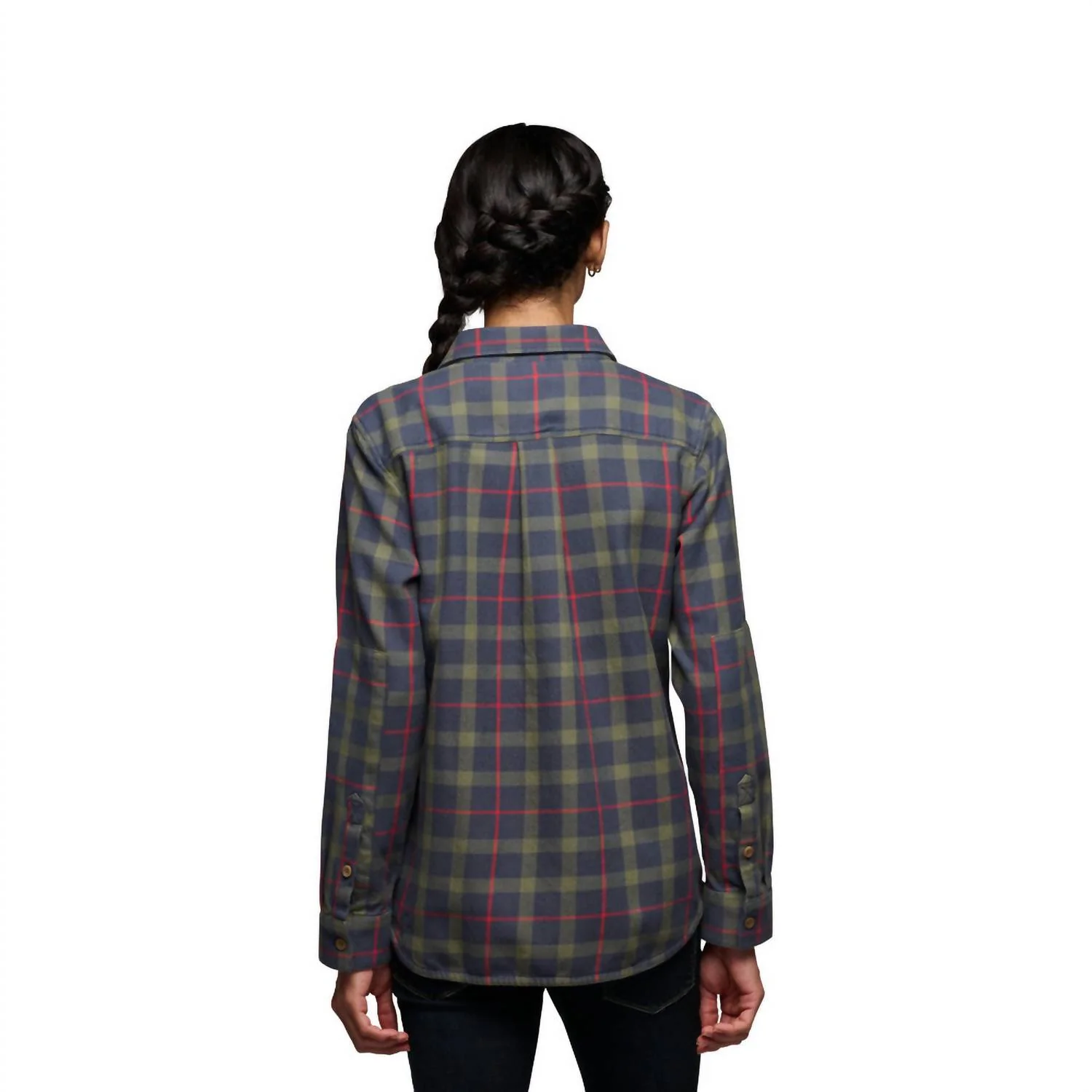 Women's Project Twill Long Sleeve Button Down In Charcoal Tundra - Image 2