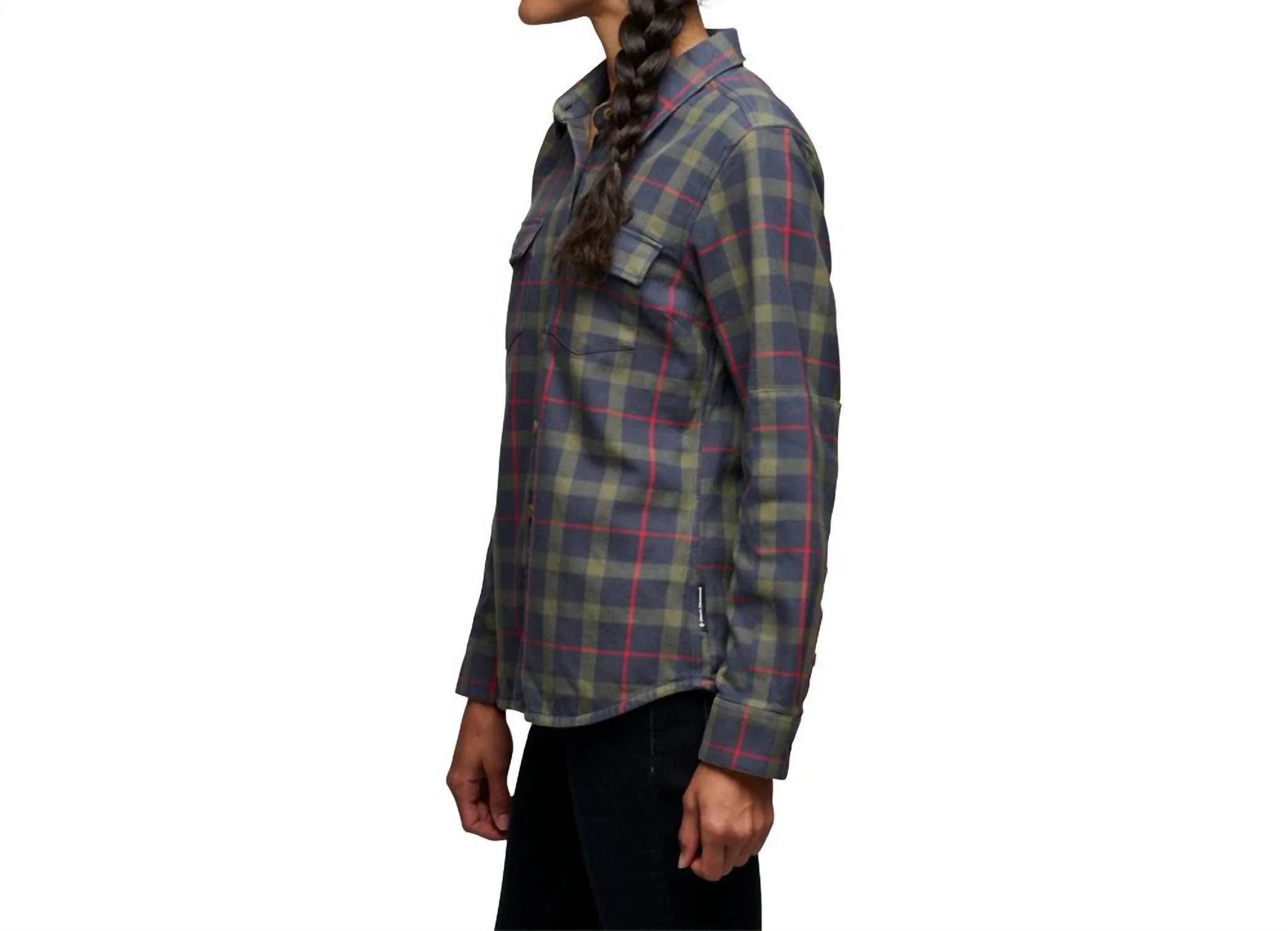 Women's Project Twill Long Sleeve Button Down In Charcoal Tundra - Image 3