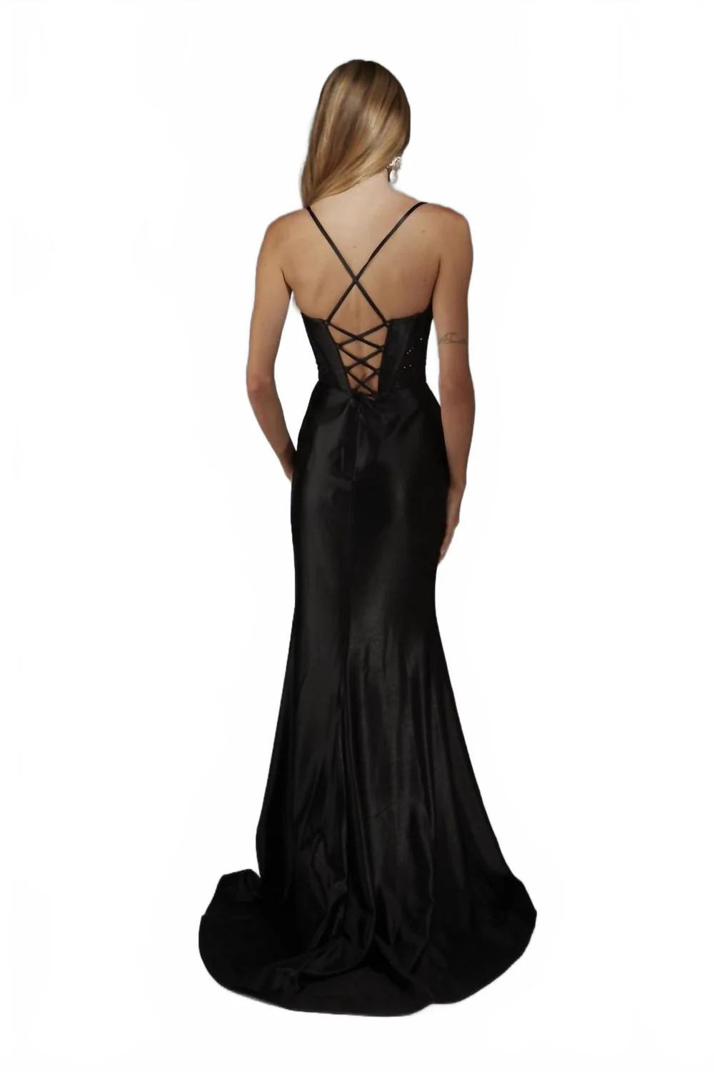 Women's Prom Dress In Black - Image 2