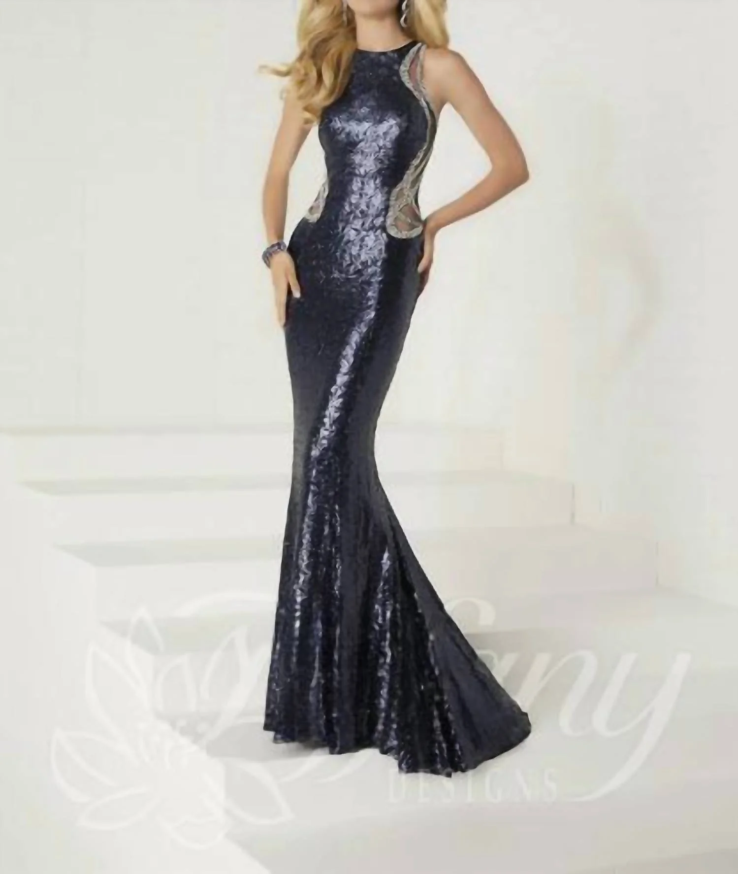 Women's Prom Dress In Navy