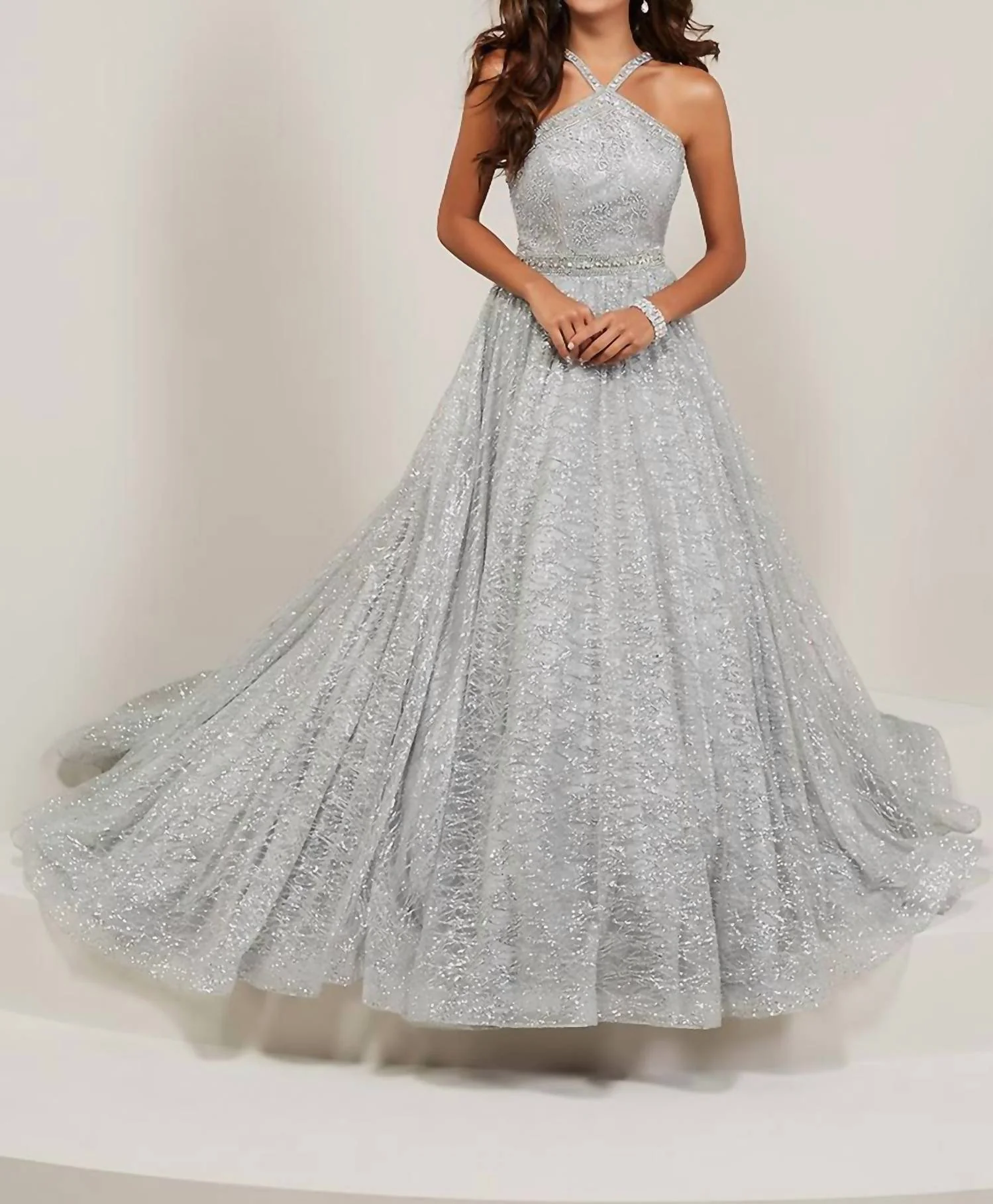 Women's Prom Dress In Silver - Image 2