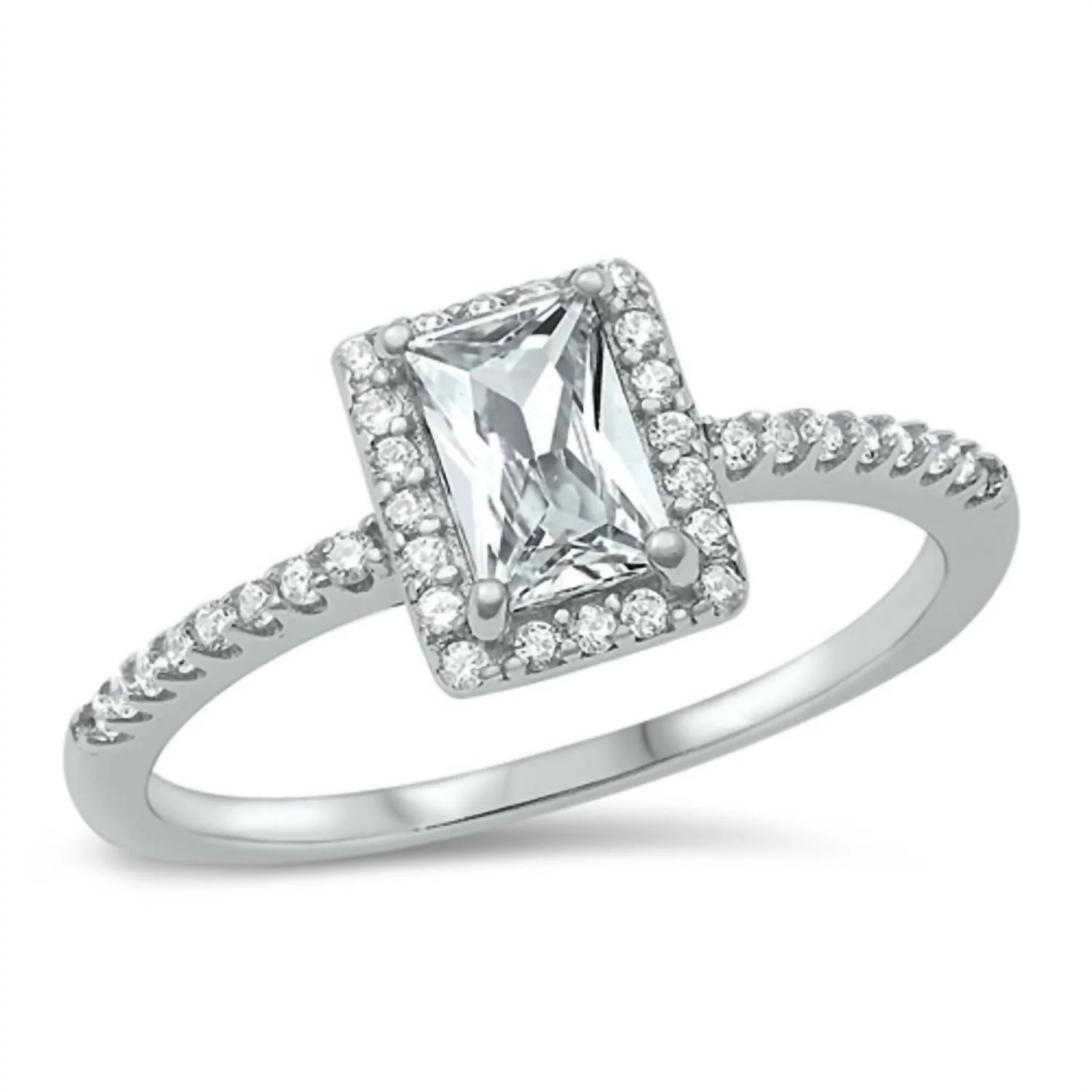 Women's Radiance Engagement Ring In Silver