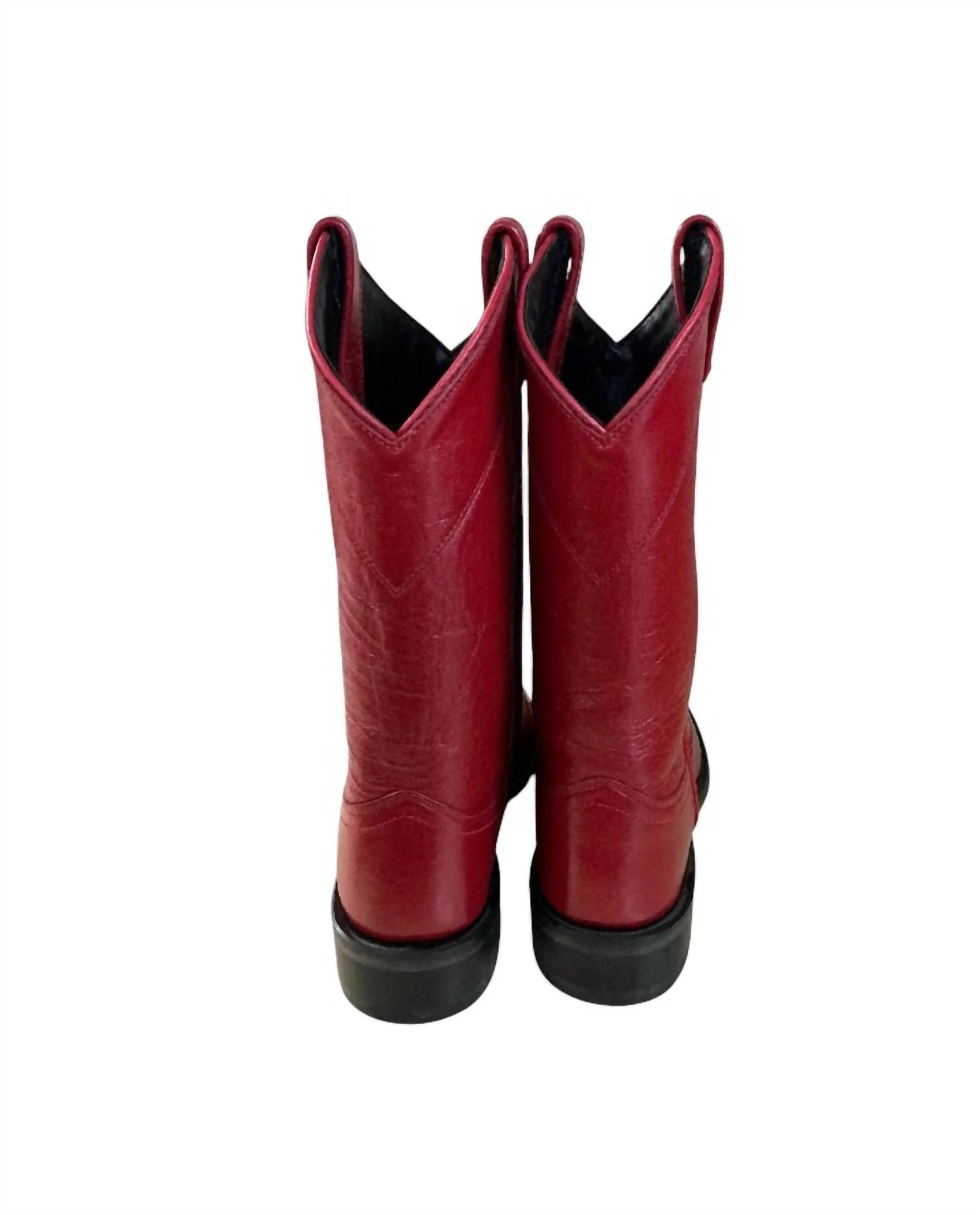 Women's Riding Boot In Red - Image 3