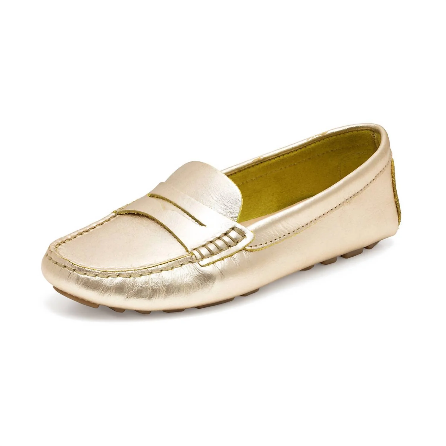 Women's Rio Loafer Flats In Gold