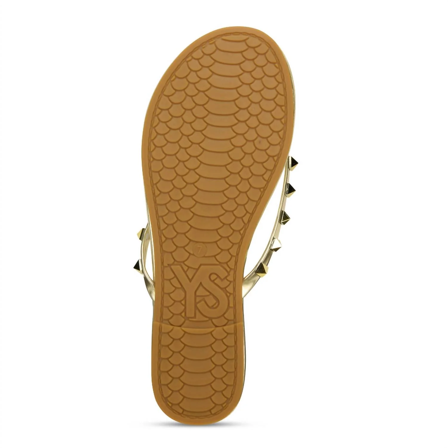 Women's Rivington Stud Flip Flop In Gold - Image 4