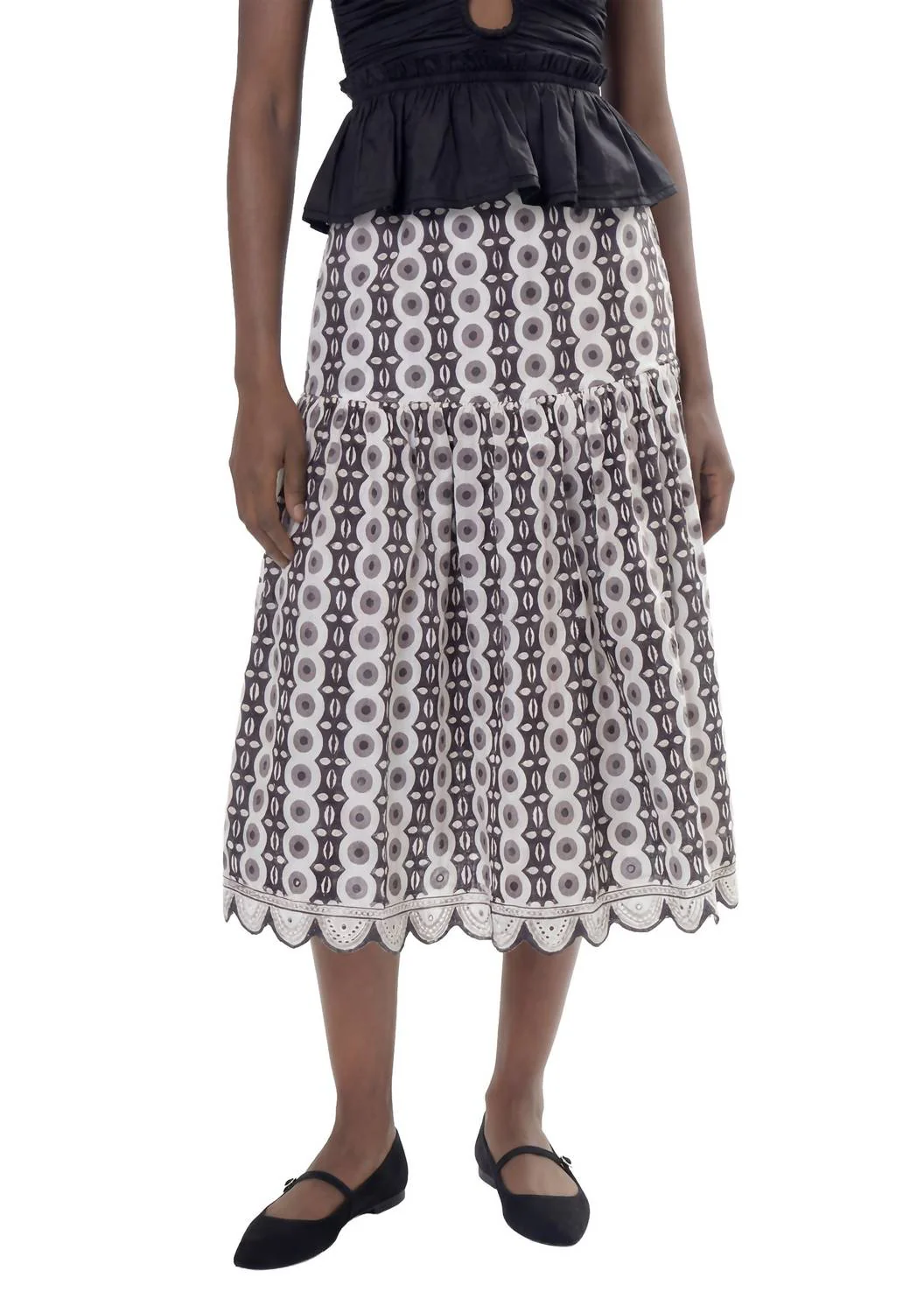 Women's Riya Skirt In Circle Print