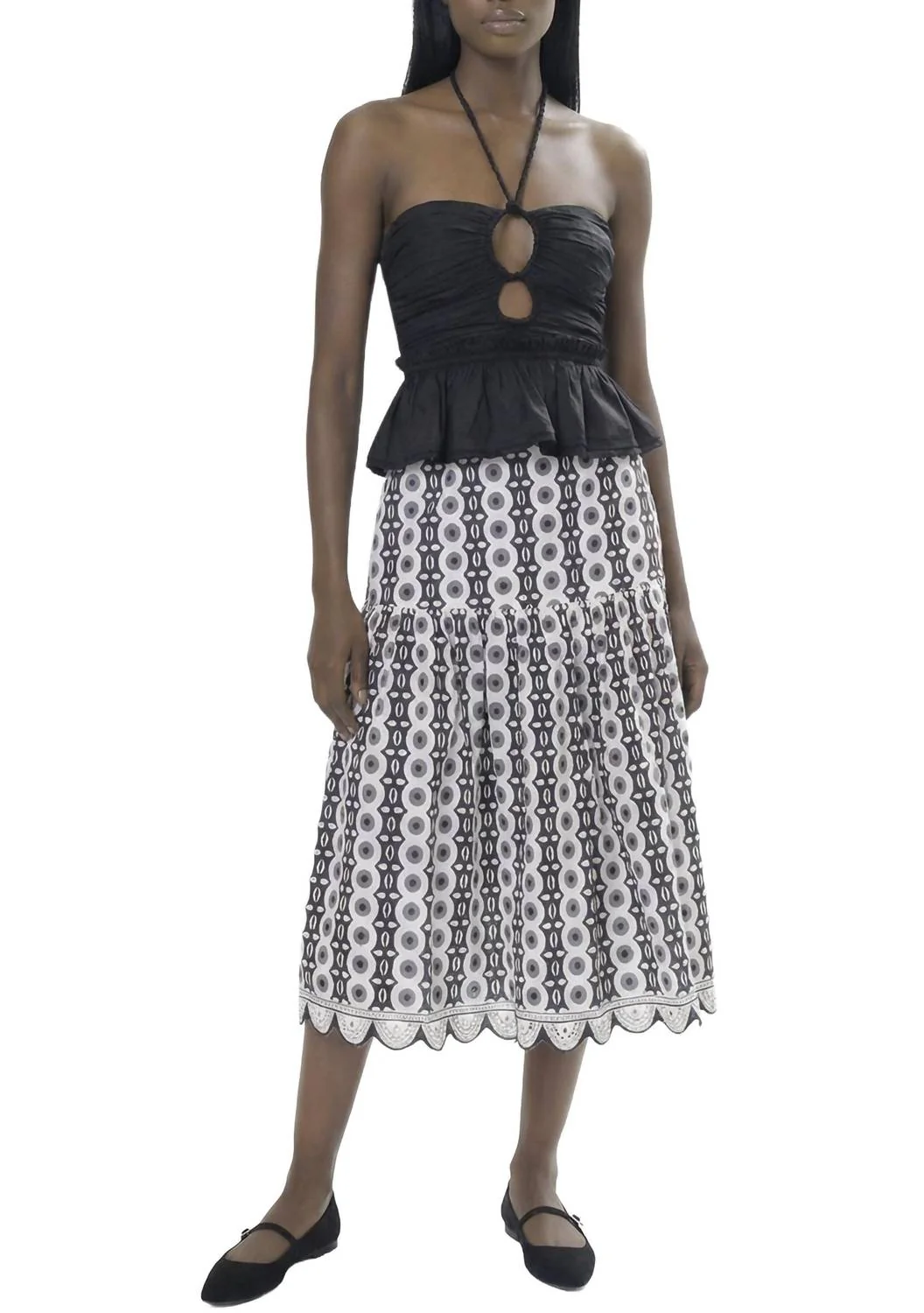 Women's Riya Skirt In Circle Print - Image 5