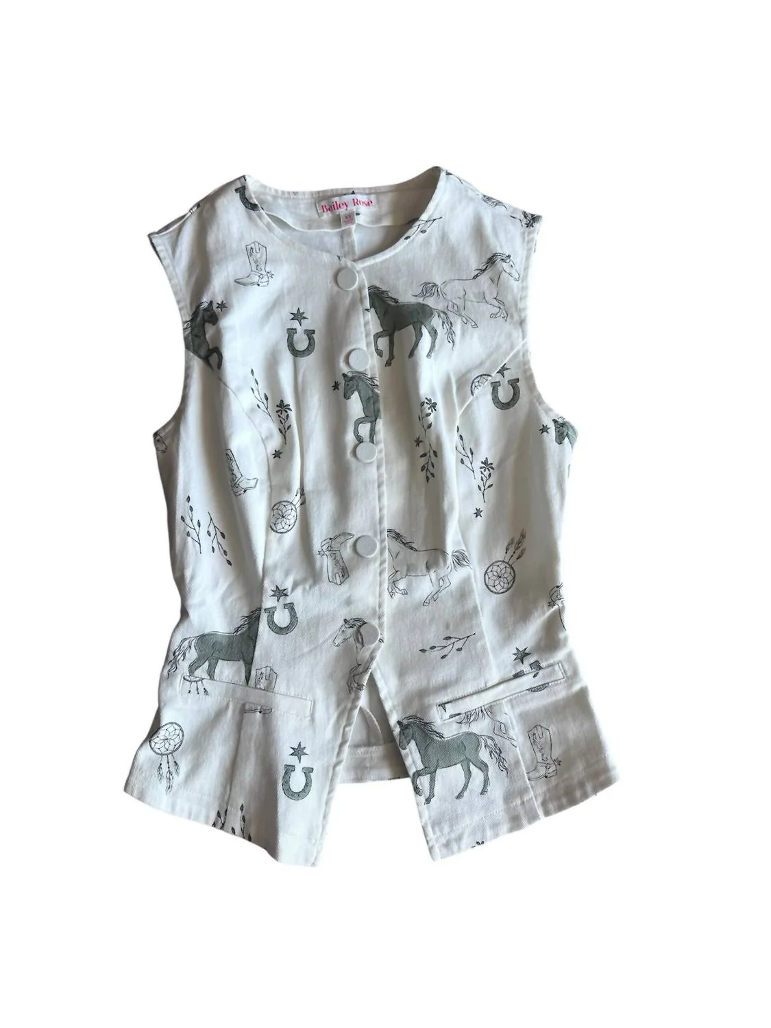 Women's Romaine Vest In White