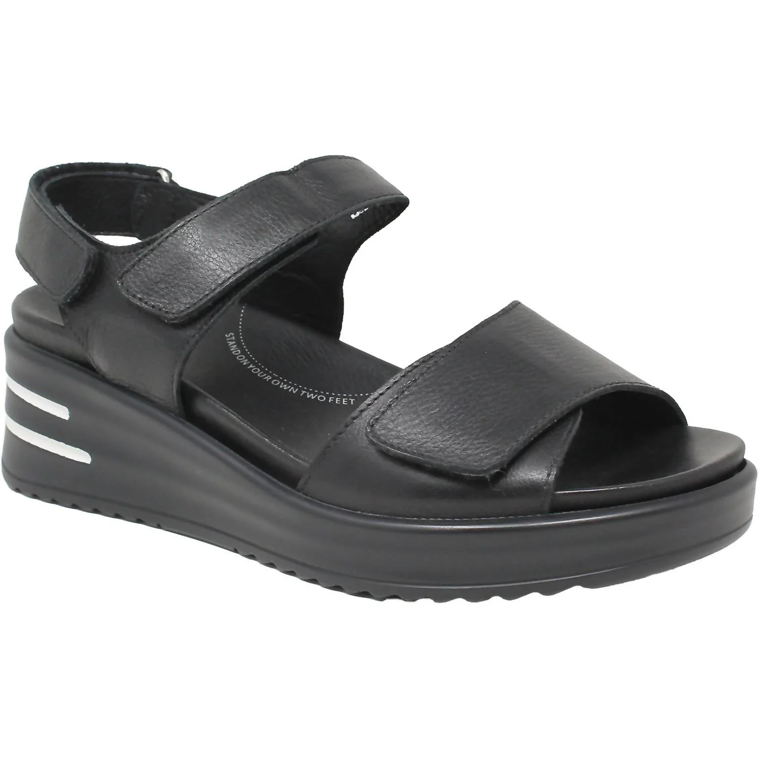 Women's Sadias Sandal In Black/black Sole - Image 2