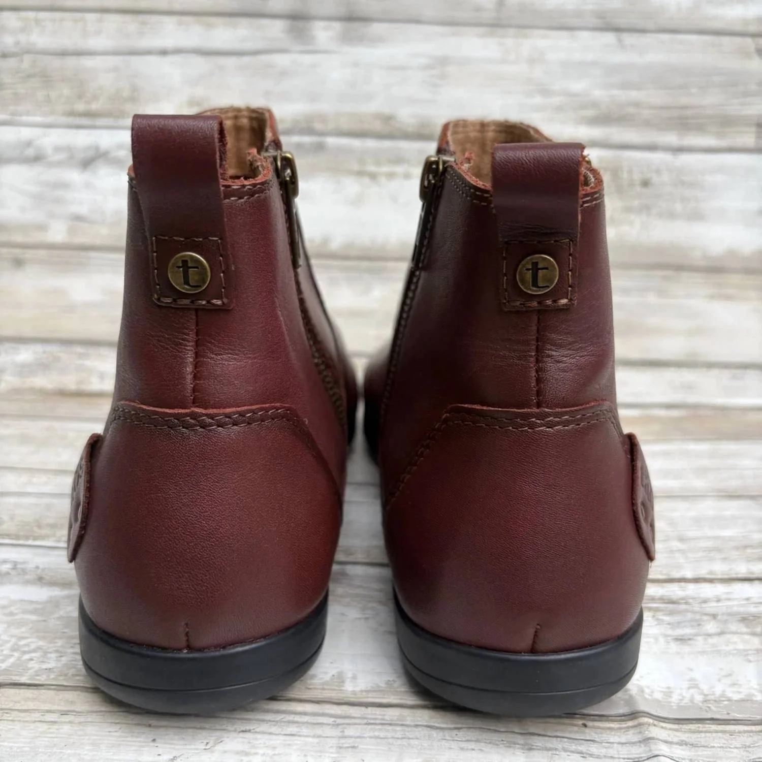 Women's Select Leather Ankle Bootie In Whiskey Brown - Image 3