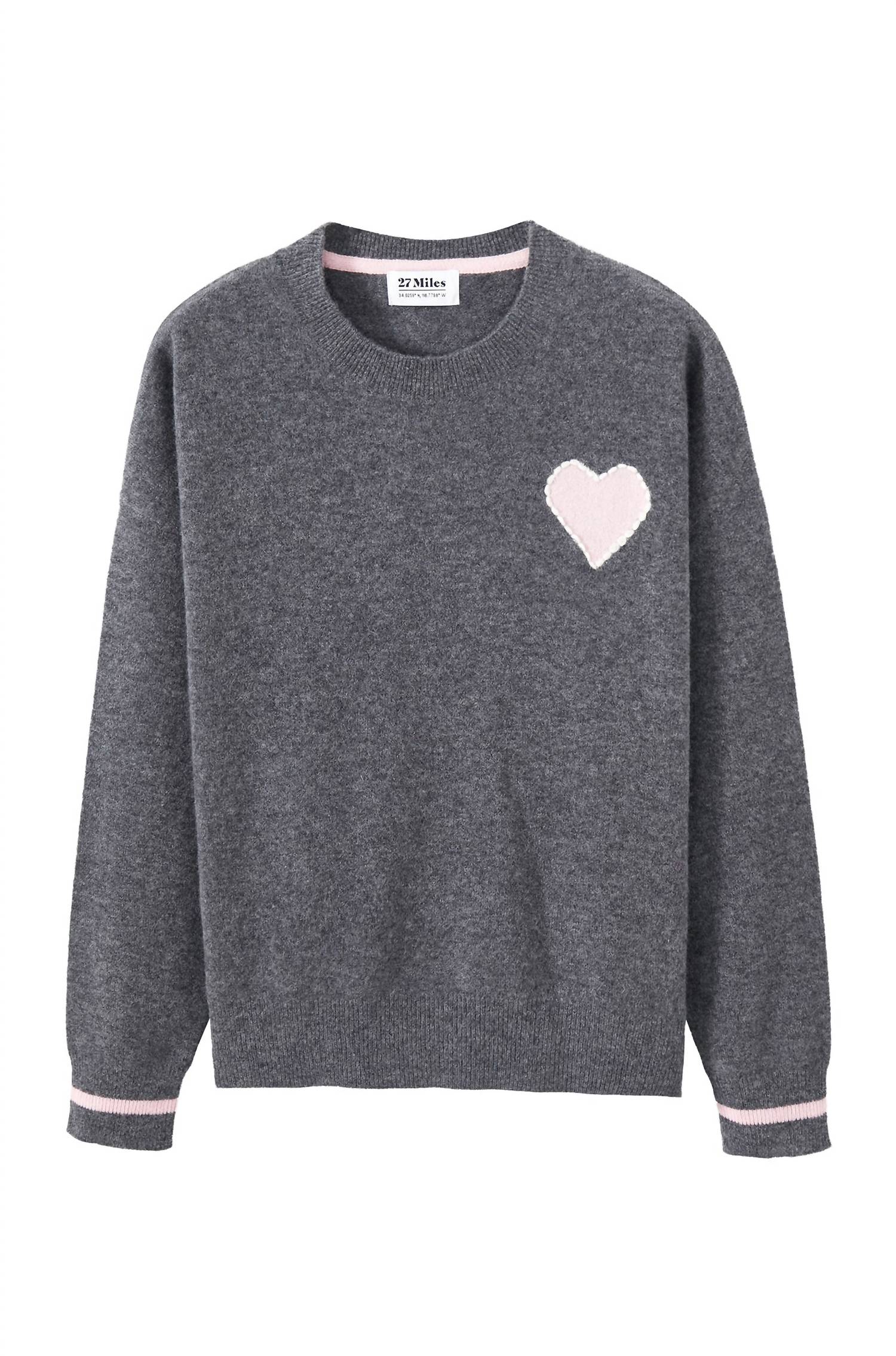 Women's Shaina Sweater In Charcoal/platicine - Image 3