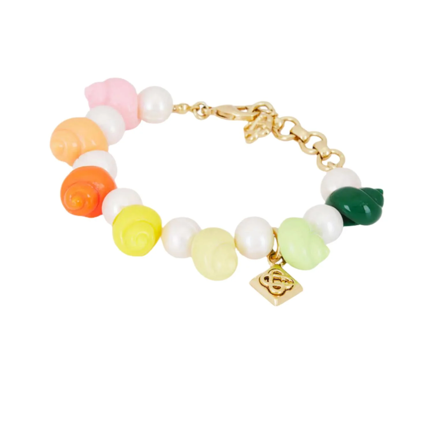 Women's Shell & Pearl Bracelet In Multi