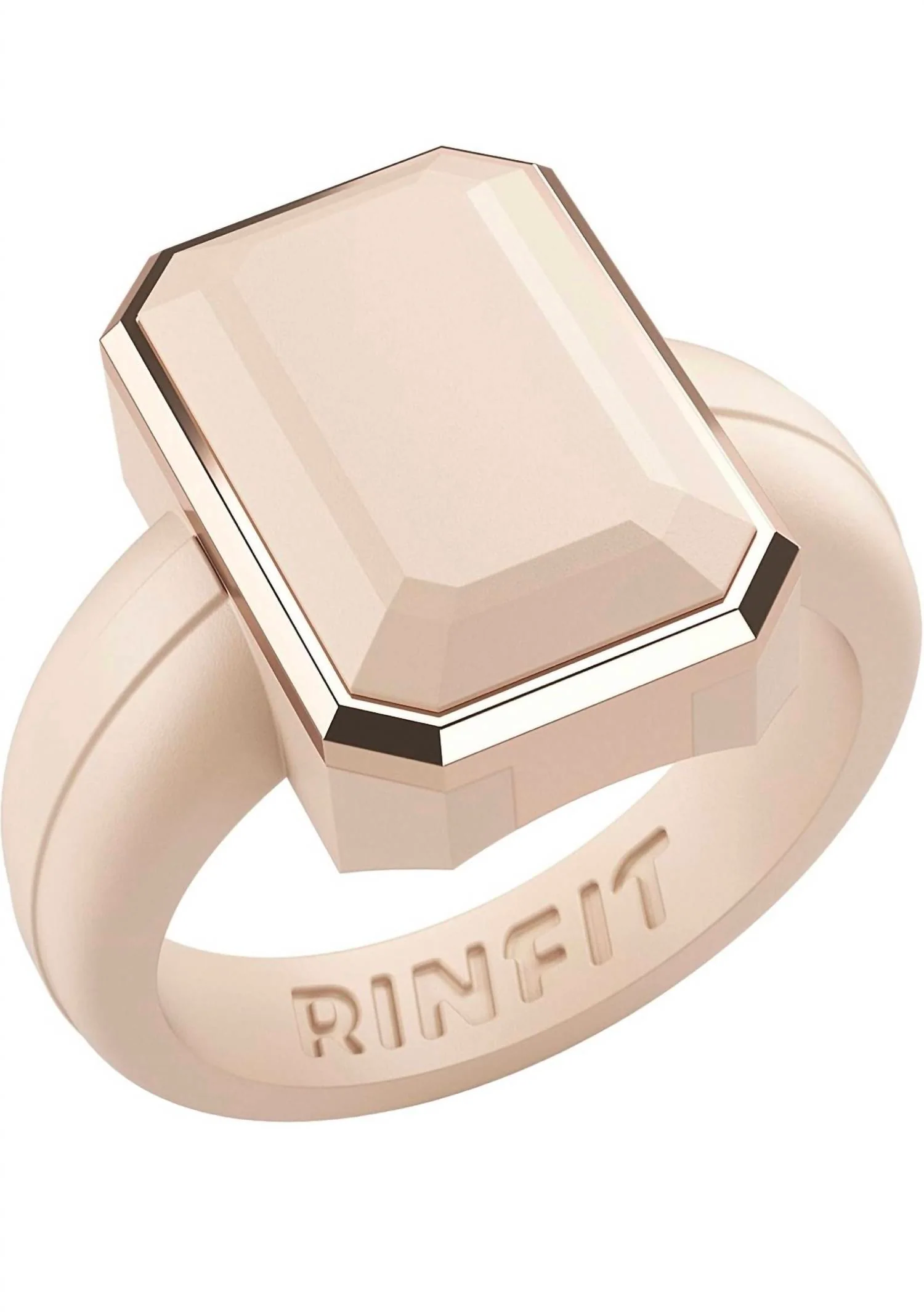 Women's Silicone Rectangle Ring