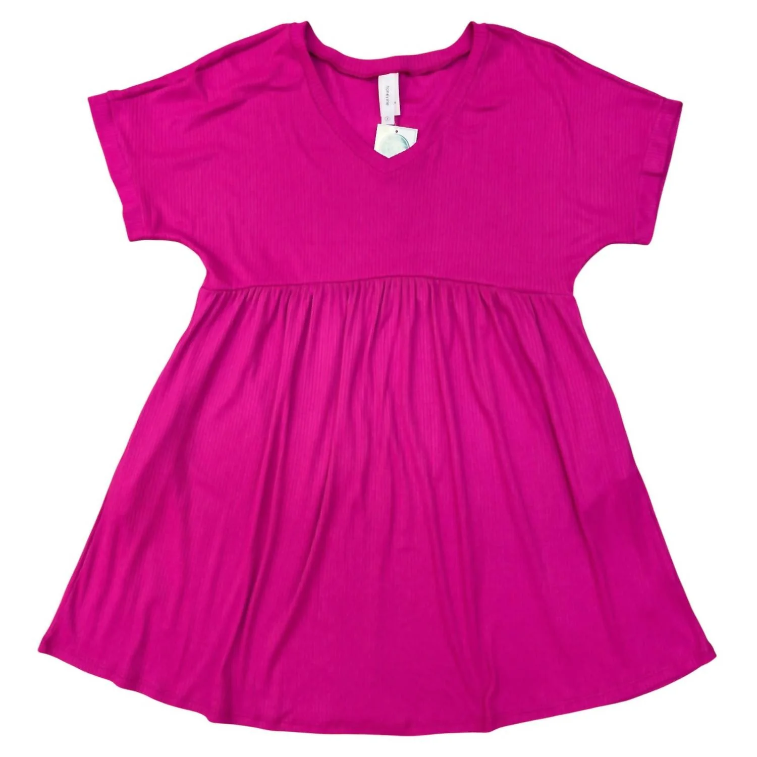 Women's Solid Dress In Solid Pink