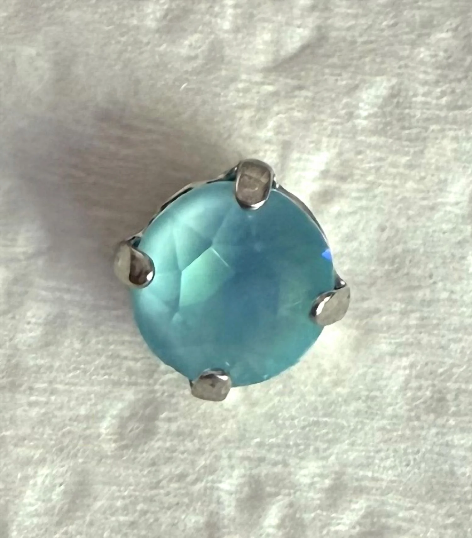 Women's Studs Earrings In Aqua - Image 2