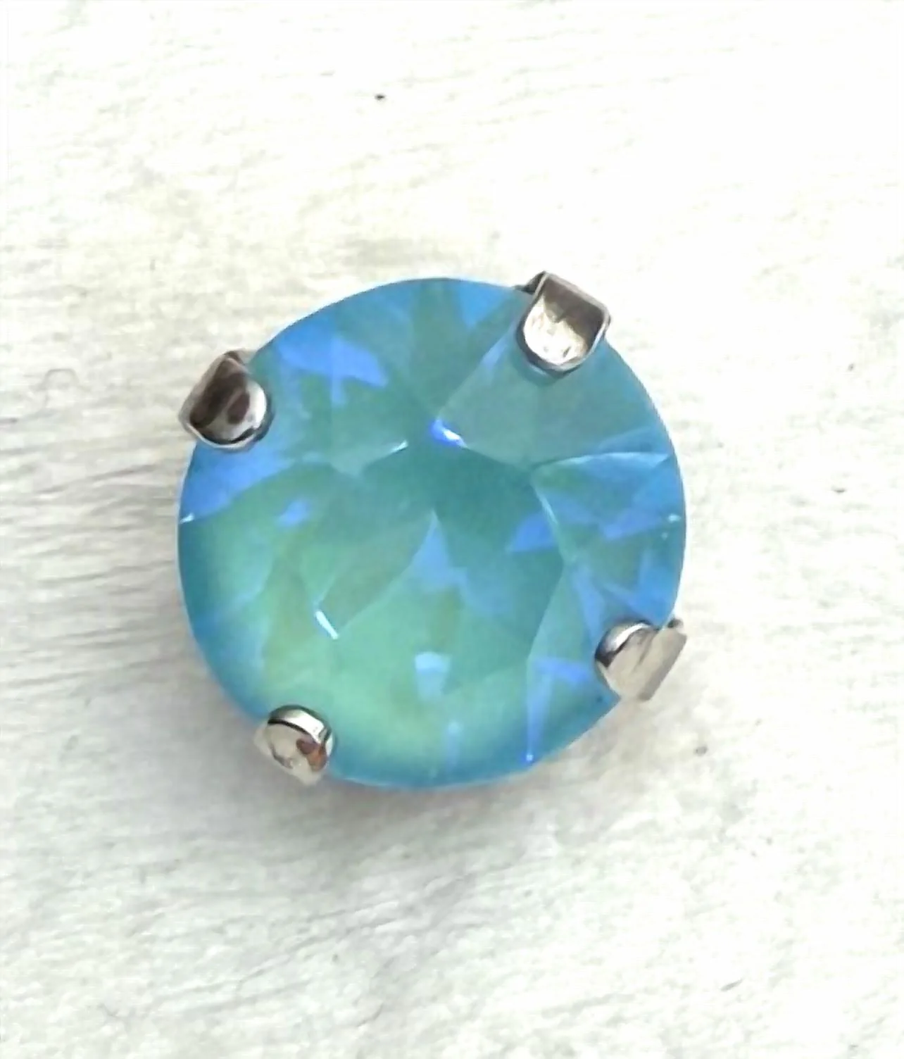 Women's Studs Earrings In Aqua Sun - Image 2
