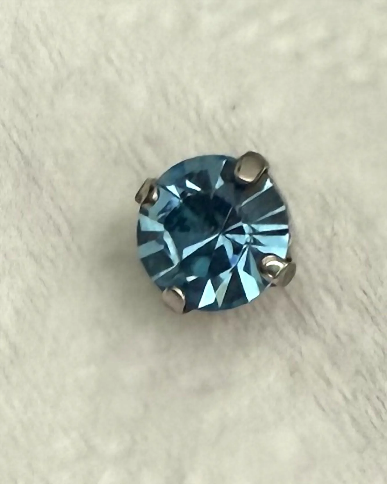 Women's Studs Earrings In Aquamarine - Image 2