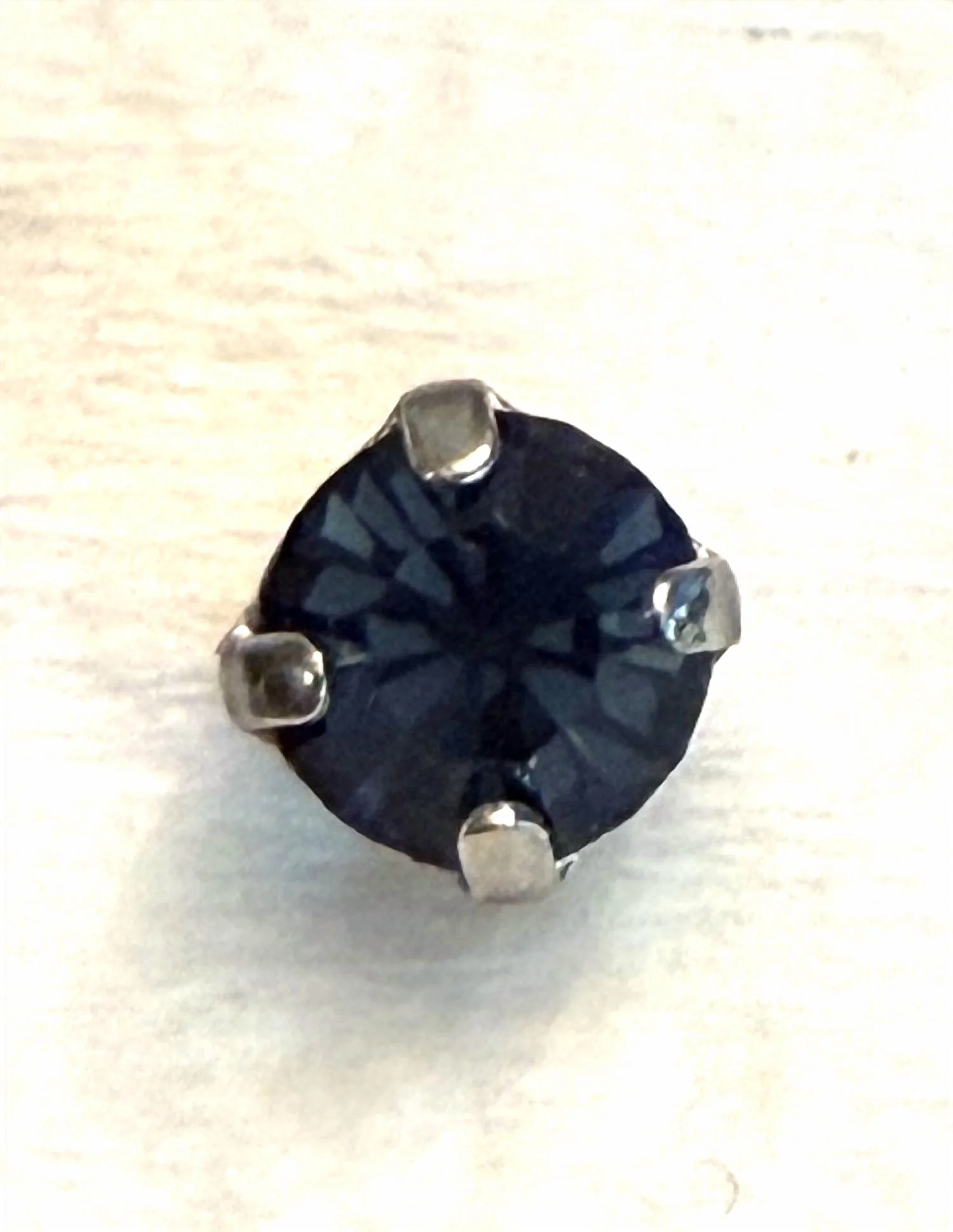 Women's Studs Earrings In Navy Blue - Image 2