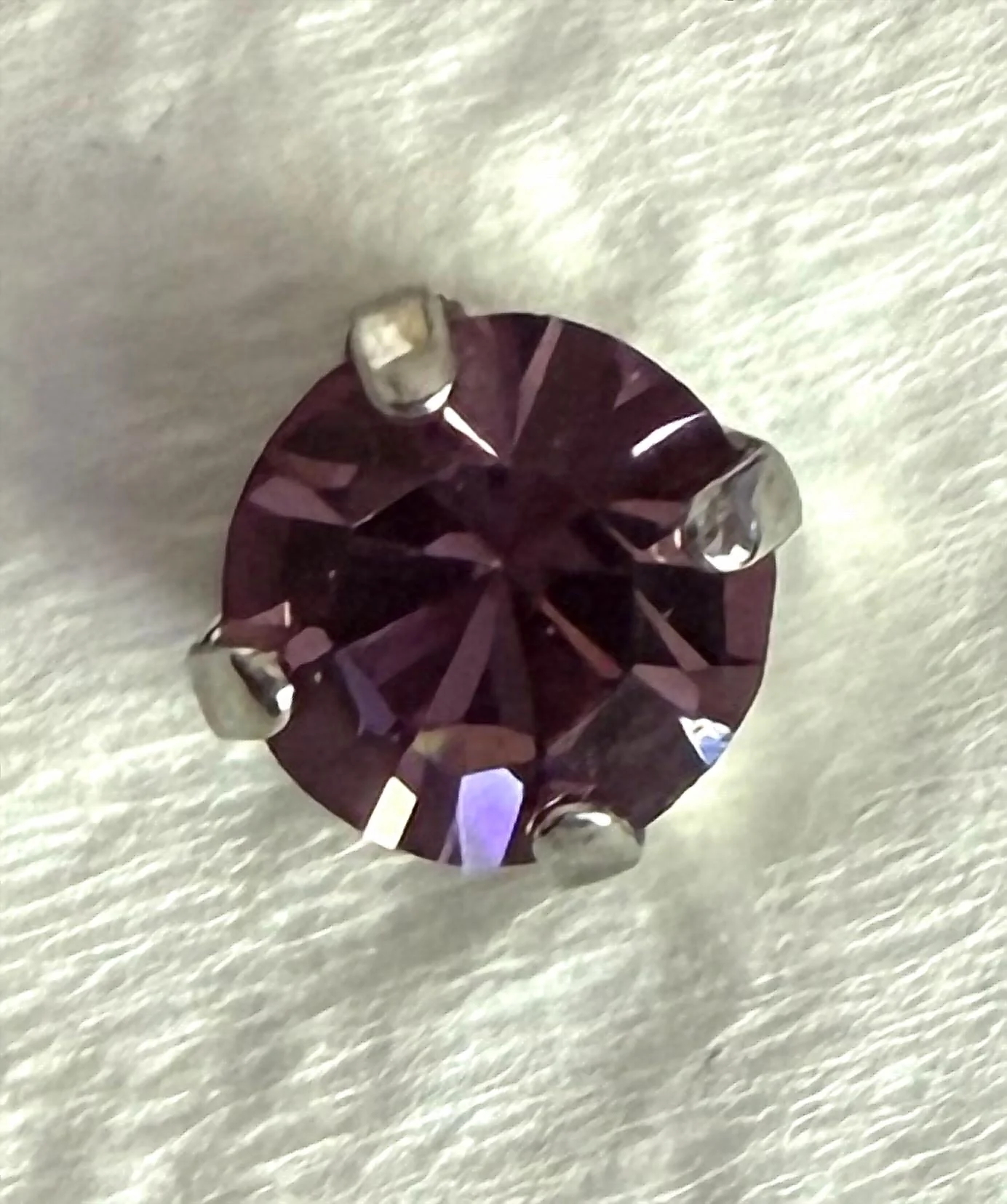 Women's Studs Earrings In Purple - Image 2