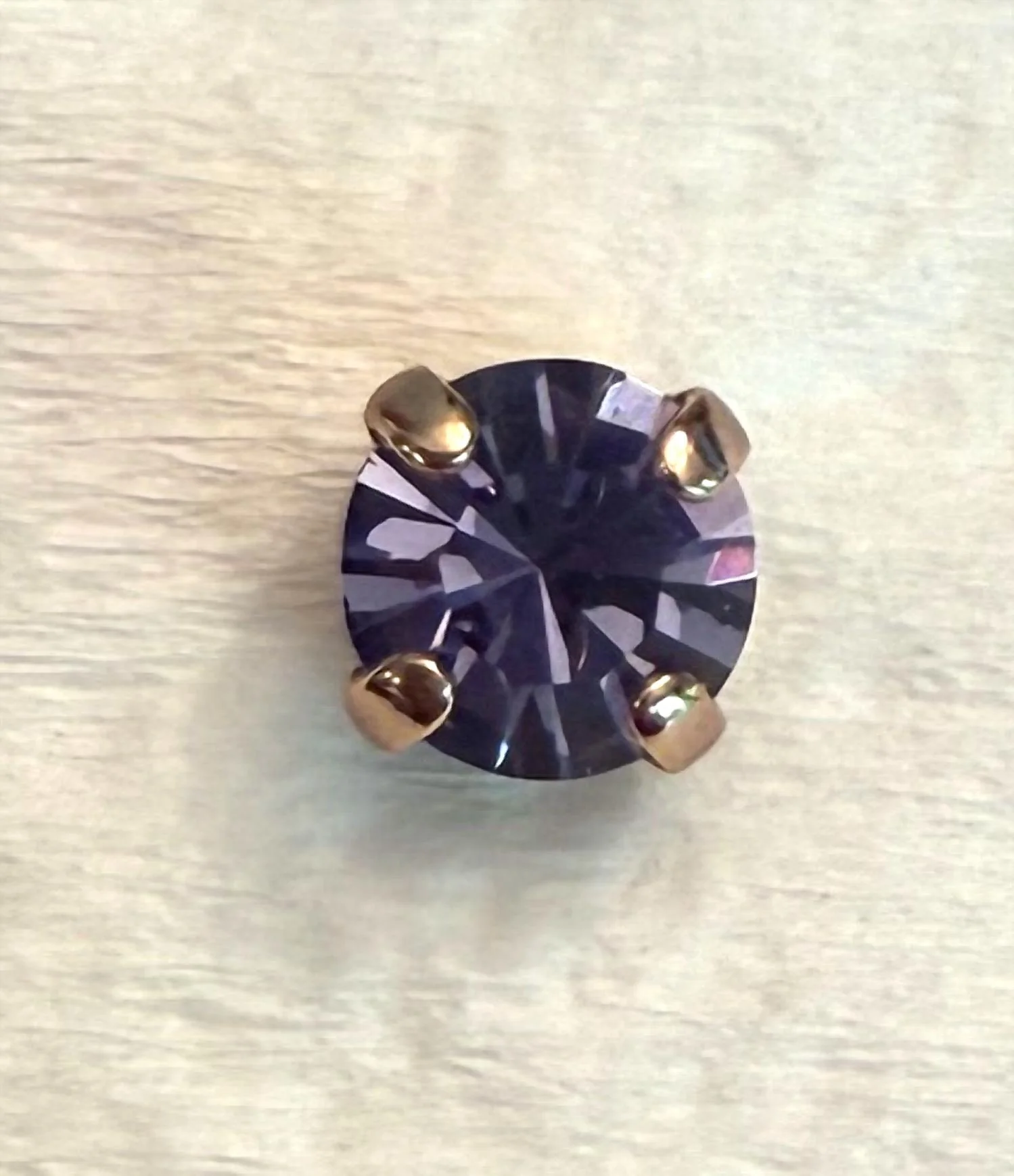 Women's Studs Earrings In Purple - Image 2