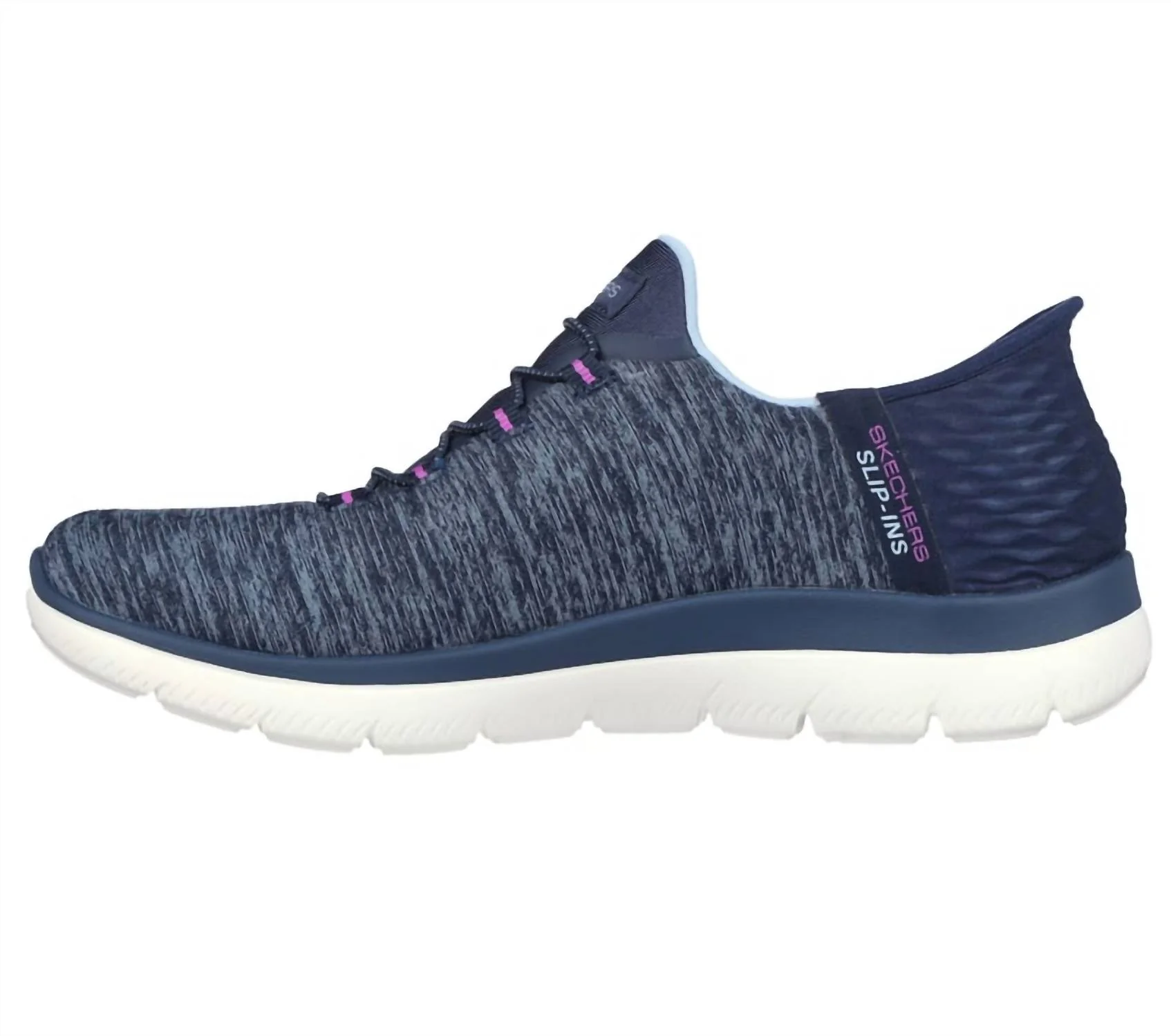 Women's Summits Dazzling Haze Slip-In Sneaker In Navy/purple - Image 5