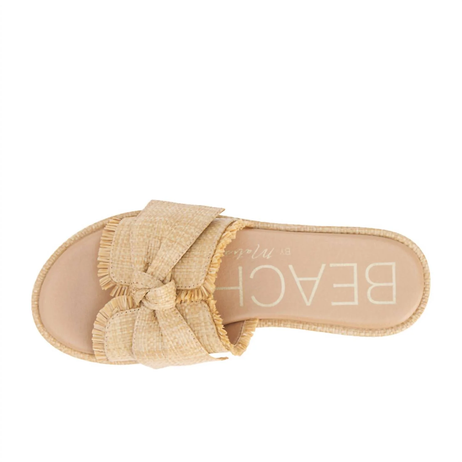 Women's Sunda Platform Slide Sandals In Beige - Image 4