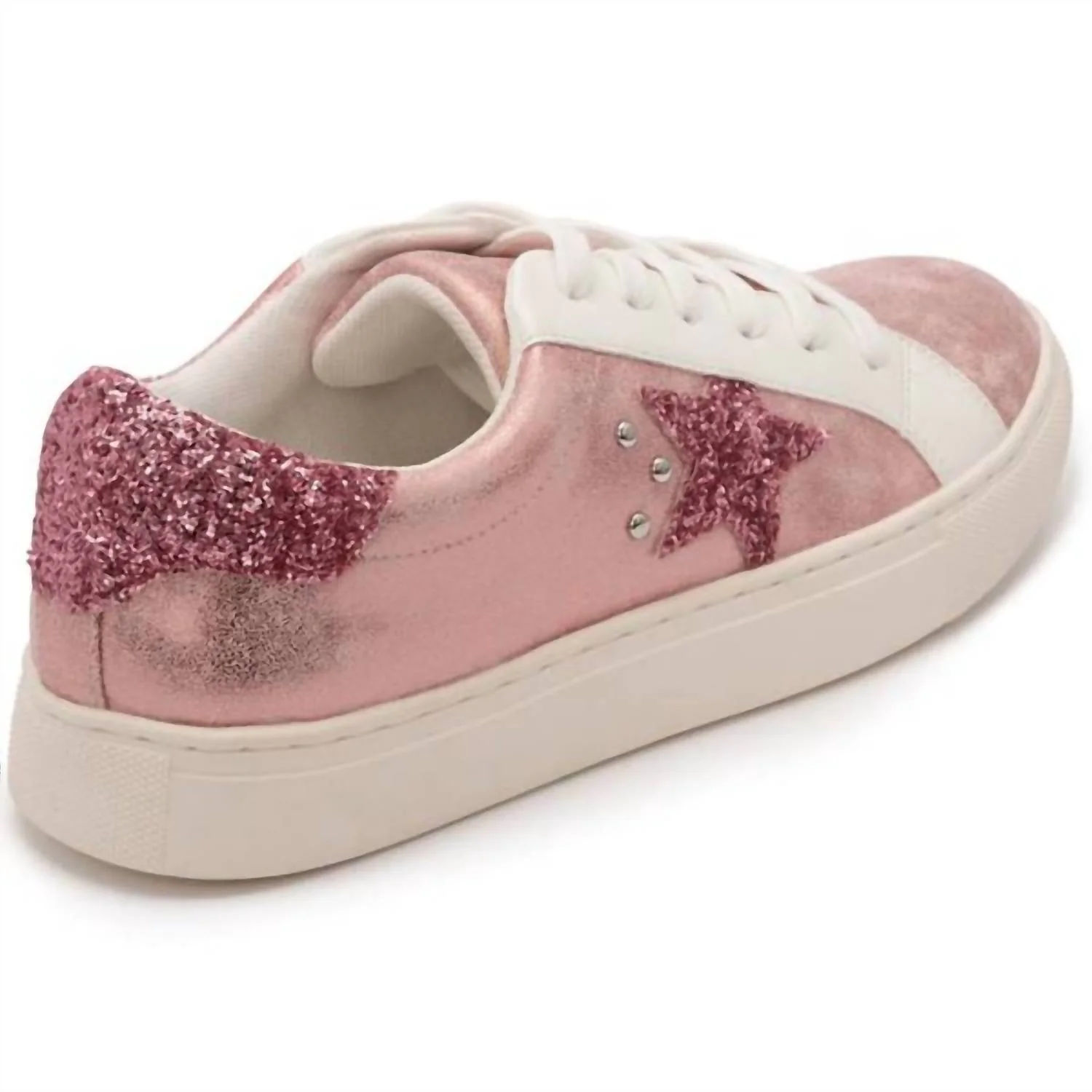 Women's Supernova Glitter Sneaker In Pink Metallic - Image 3