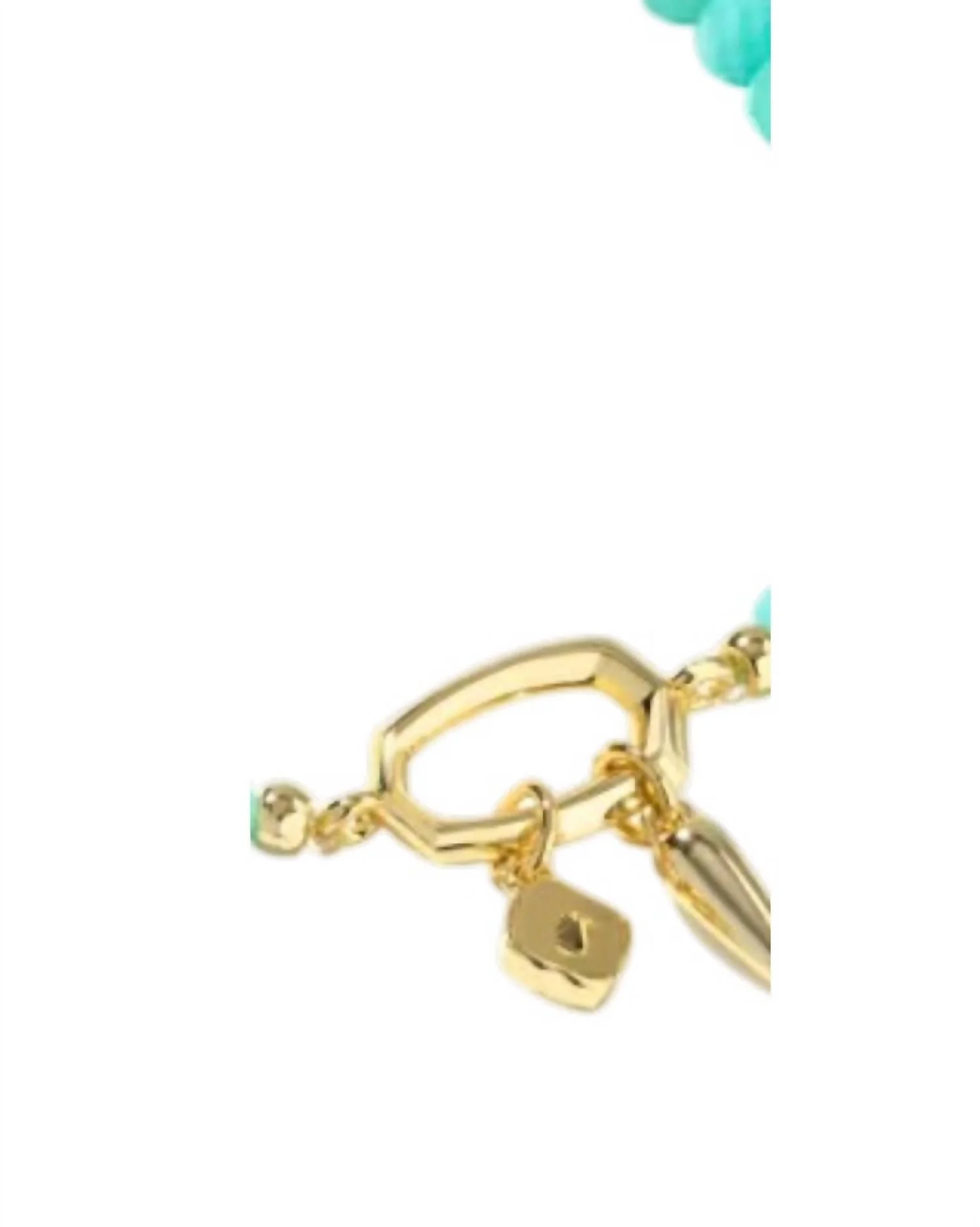 Women's Sylvia Stretch Bracelet In Gold Teal Amazonite - Image 3