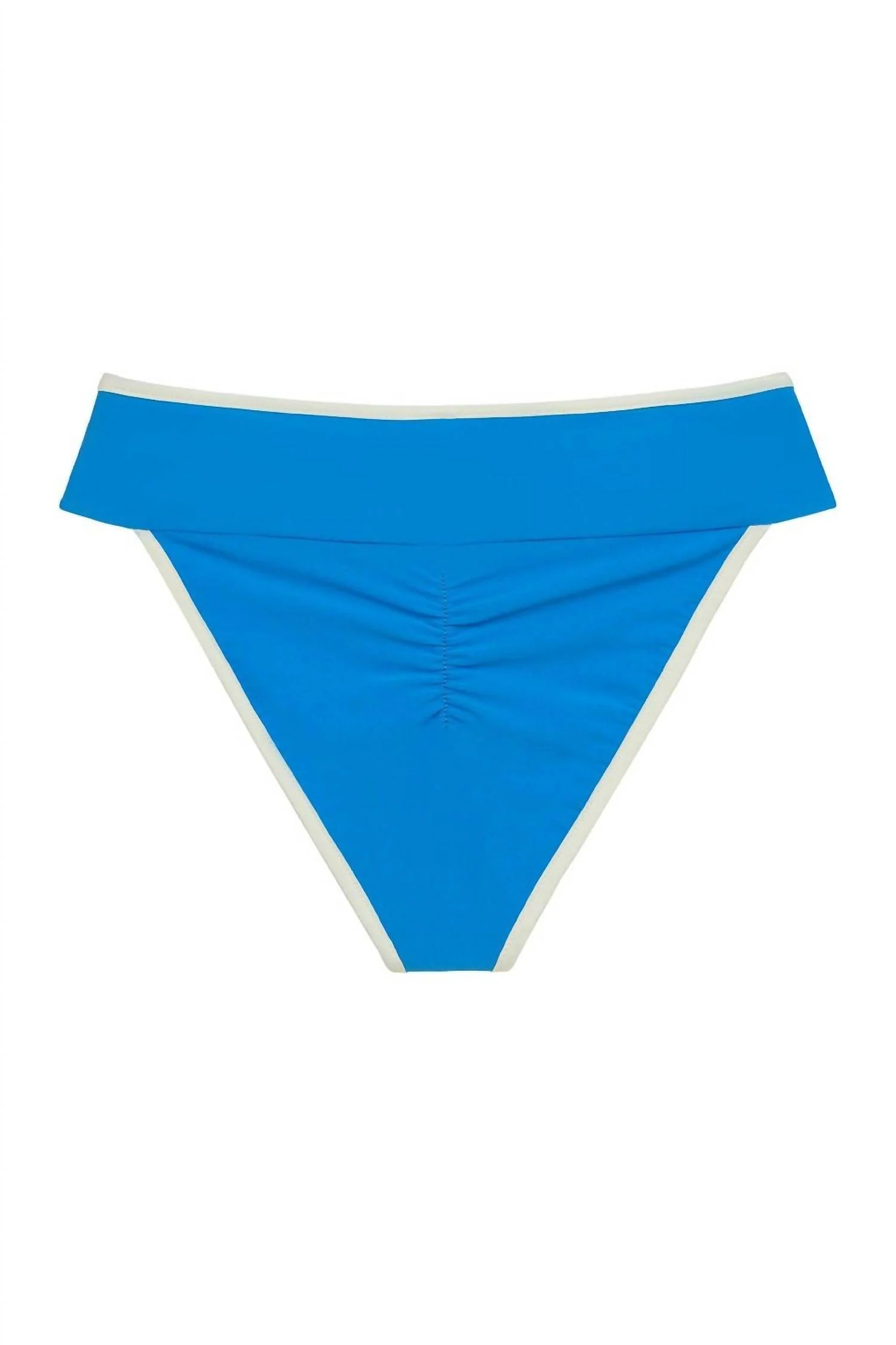 Women's Tamarindo Bikini Bottom In Asul Cream Binded - Image 4