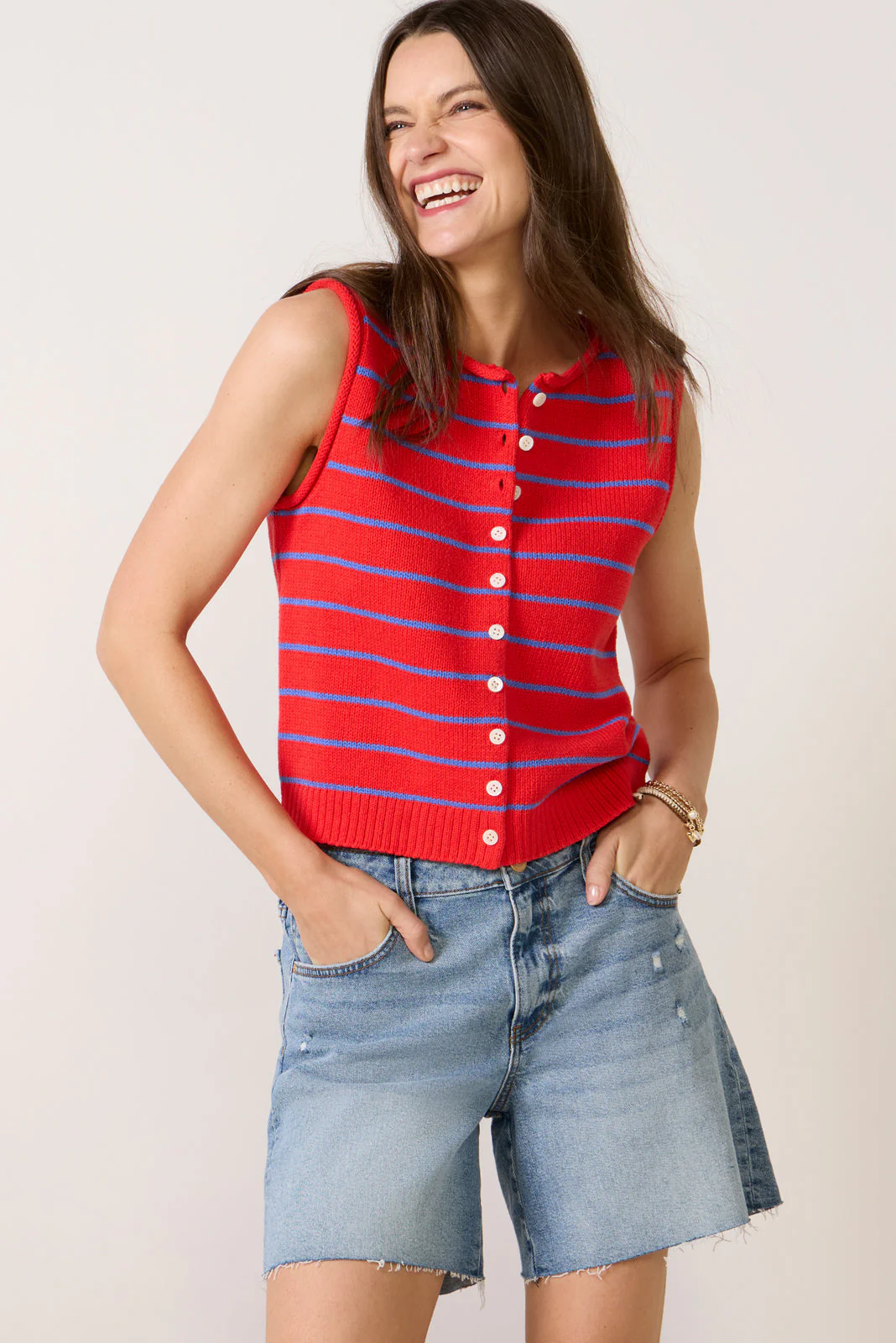 Women's Taylor Striped Vest