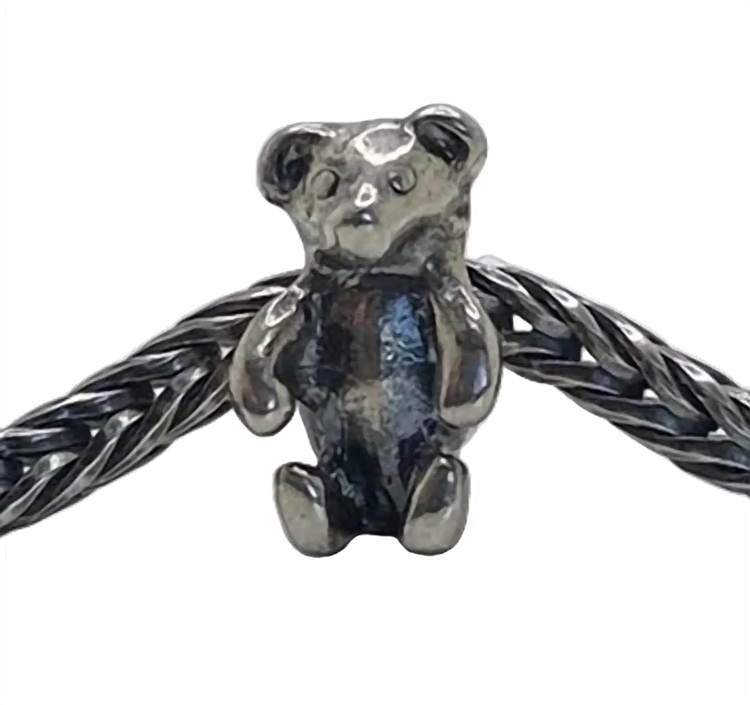 Women's Teddy Bear Bead In Silver - Image 2