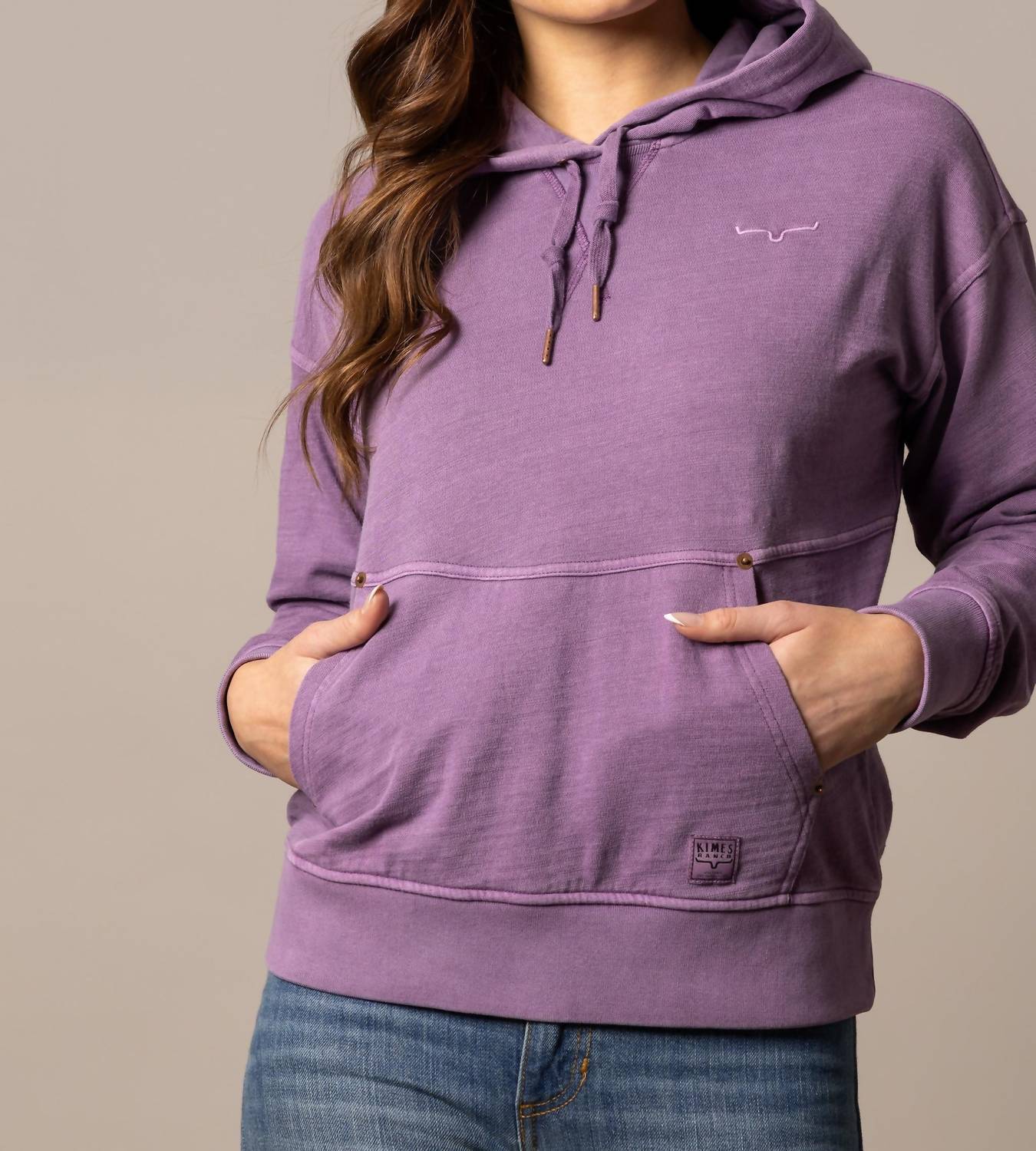 Women's Tess Western Hoodie In Plum - Image 2