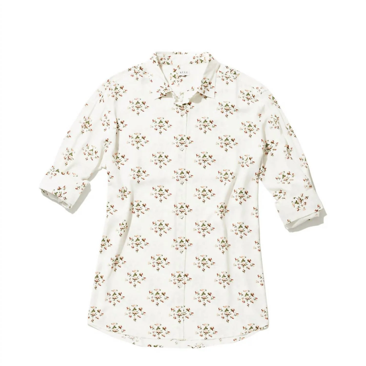 Women's The Hutton Shirt In White Floral - Image 3