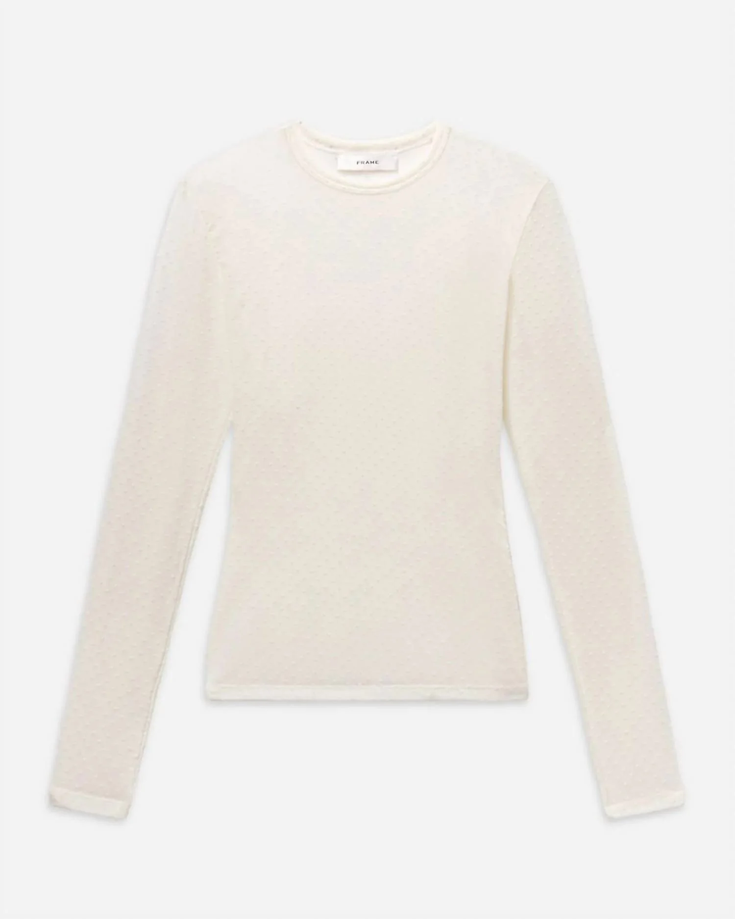 Women's The Mesh Polka Dot Top In Cream