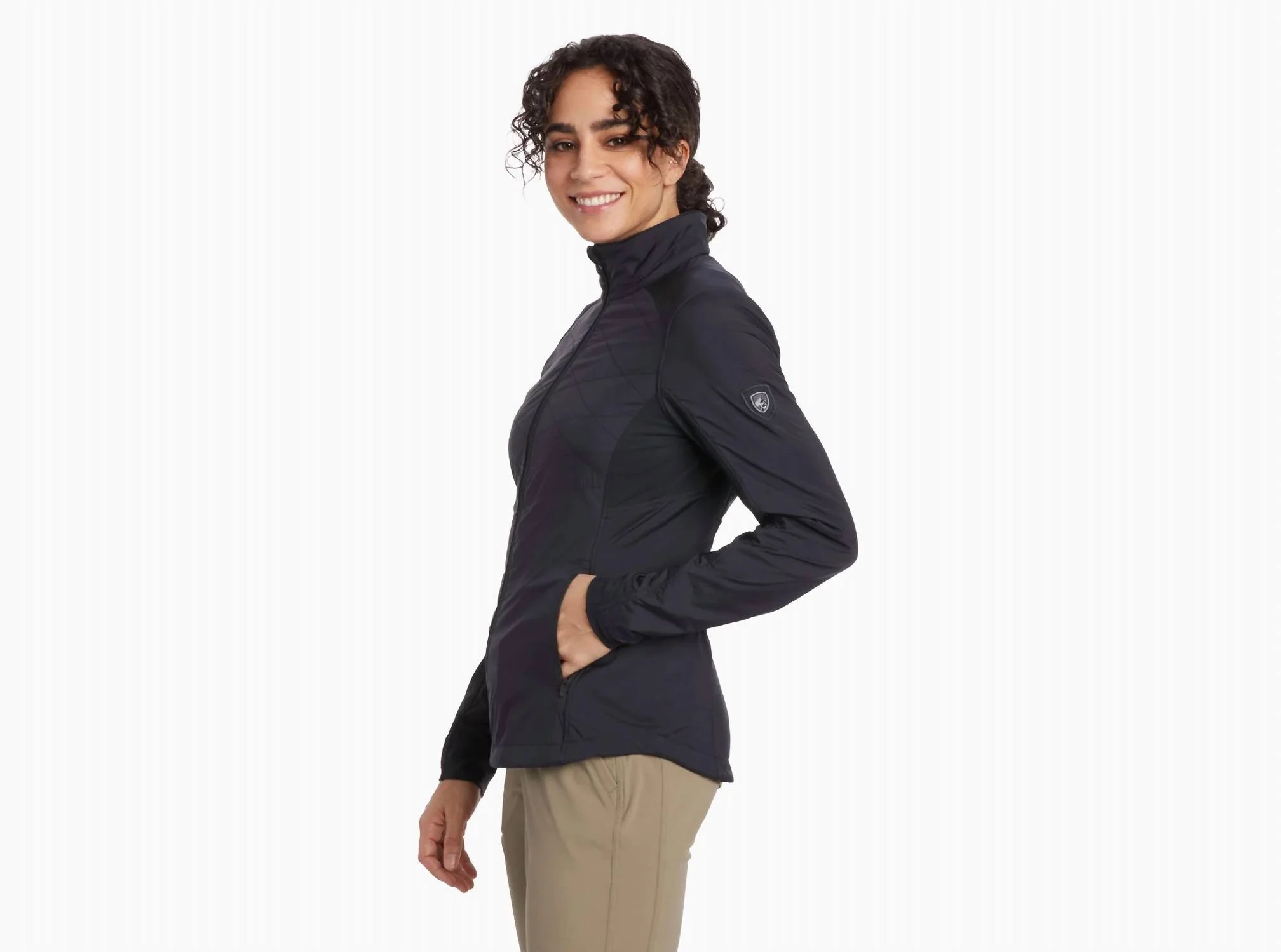 Women's The One Jacket In Raven - Image 3