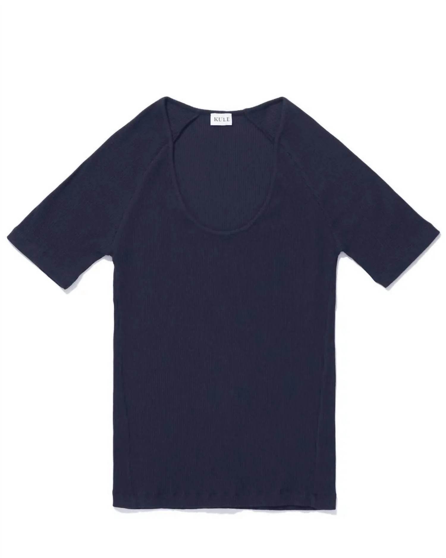 Women's The Ribbed Elzi Top In Navy - Image 3