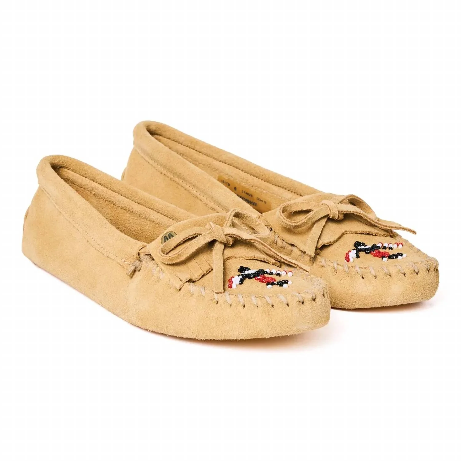 Women's Thunderbird Animikii Softsole Moccasins In Tan - Image 2