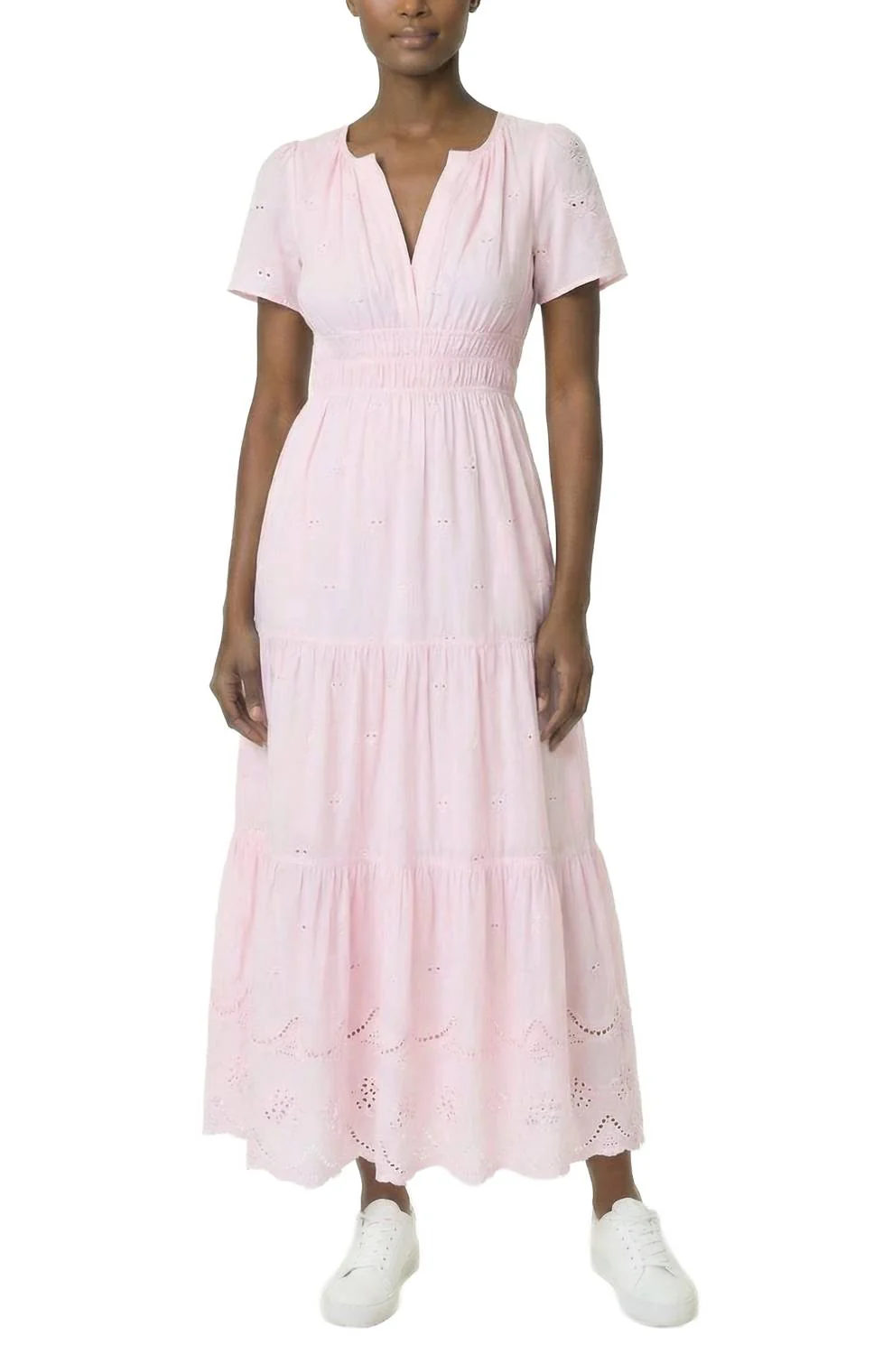 Women's Tiered Maxi Dress In Pink