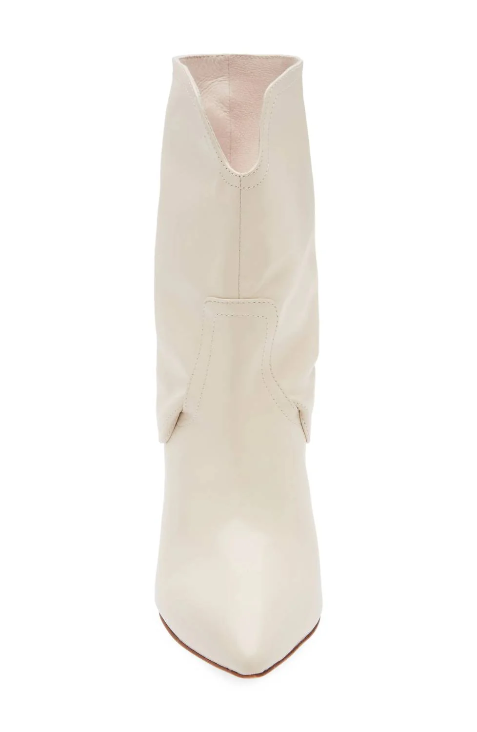 Women's Totally Heeled Boot In Bone Leather - Image 3