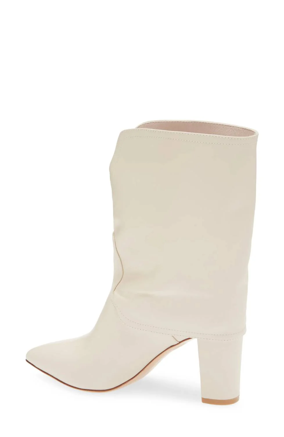 Women's Totally Heeled Boot In Bone Leather - Image 4