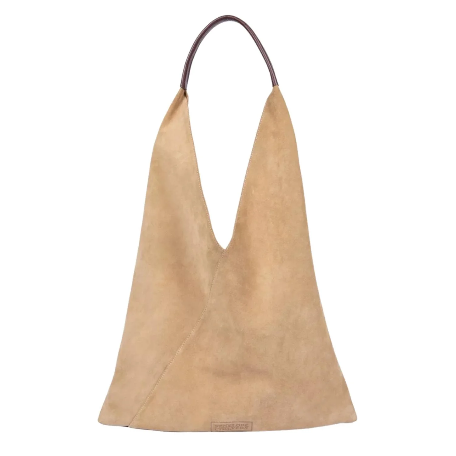 Women's Triangle Suede Bag In Sand - Image 3
