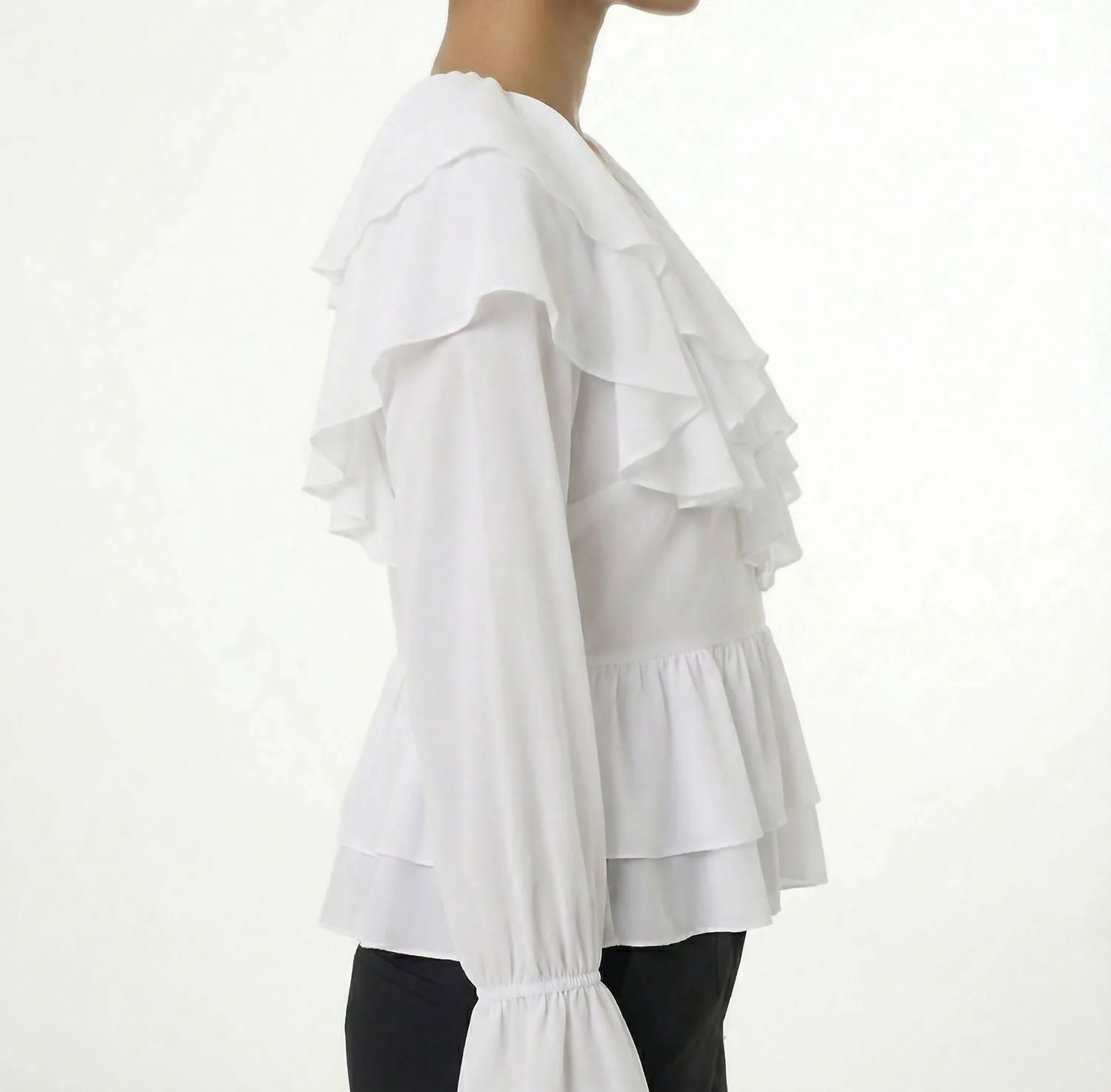 Women's Trista Blouse In White - Image 3